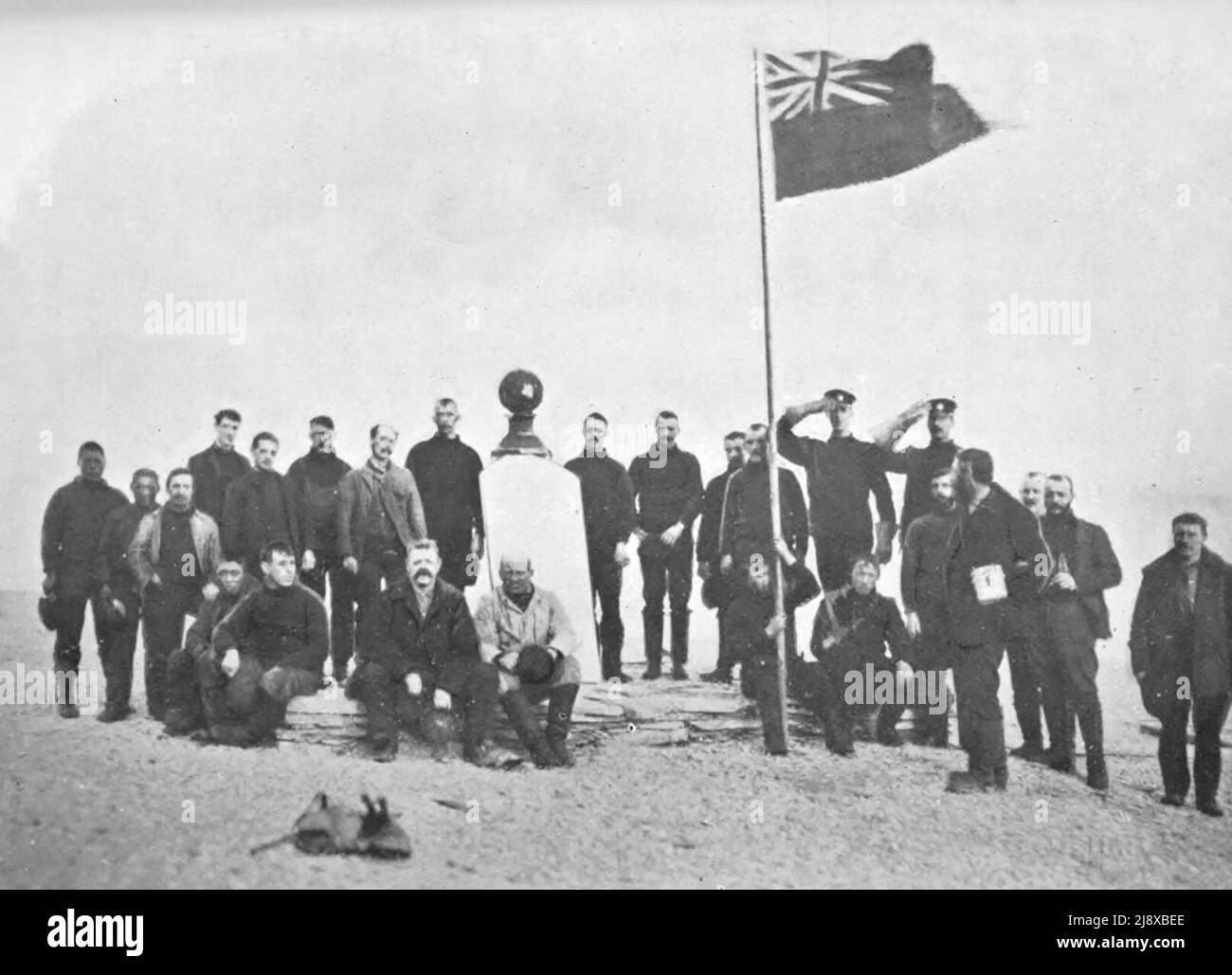 Franklin Monument auf Beechey Island Ca. 1904 Stockfoto