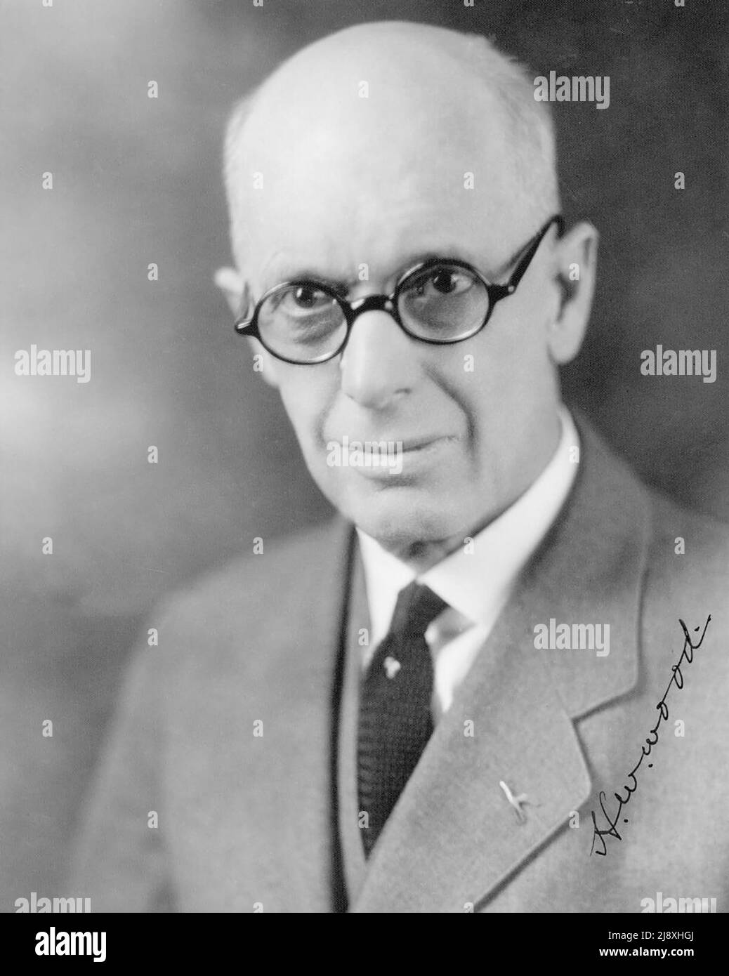 Porträt von Henry Wise Wood, von Carstairs, Alberta. Von 1916 bis 1931 Präsident der United Farmers of Alberta und von 1923-1937 bis 2020 Vorsitzender von Alberta Wheat Pool. 1930 Stockfoto