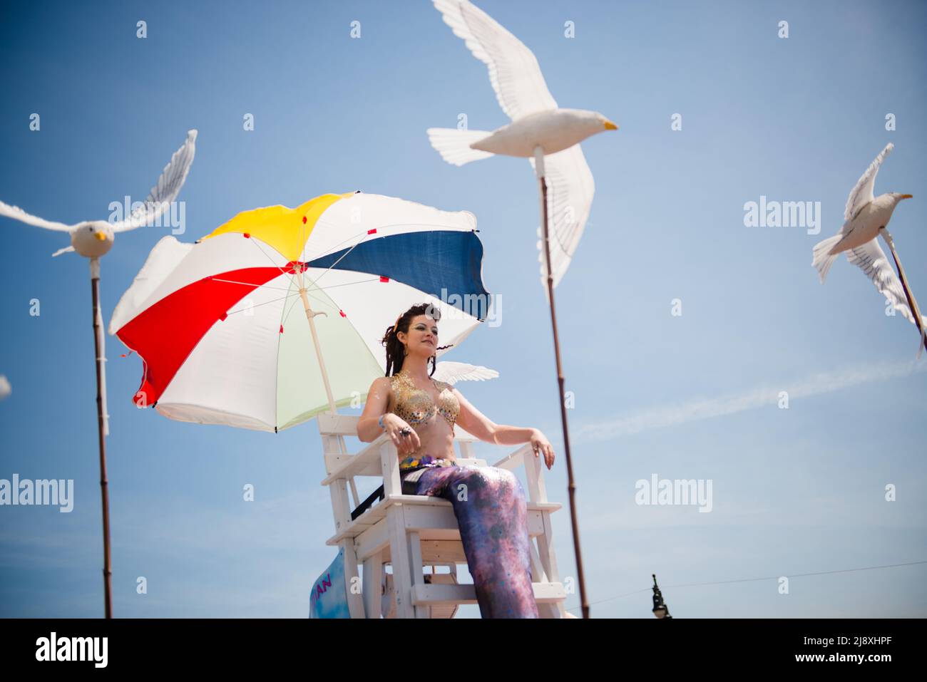 Mermaid Parade in Coney Island, Brooklyn, New York City Stockfoto