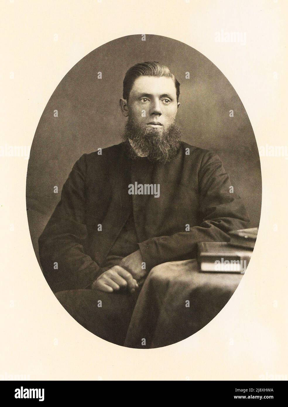 Der Rev. William J. Ancient, ein Held bei der Rettung von SS Atlantic Passagieren, die vor Lower Prospect, Halifax County, Nova Scotia, Kanada, zerstört wurde. 1873 Stockfoto