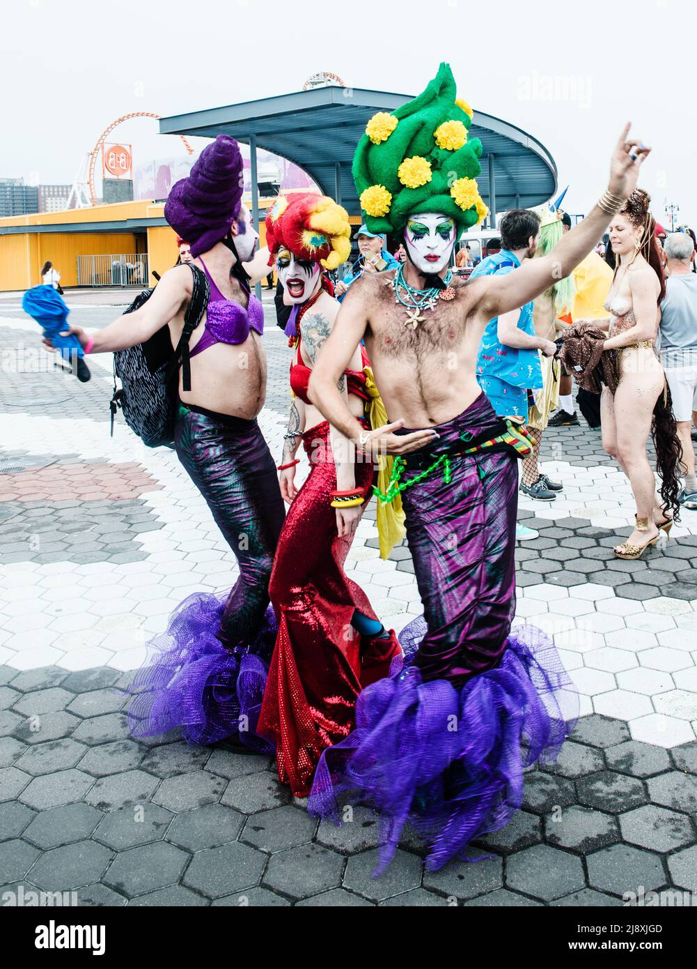 Mermaid Parade in Coney Island, Brooklyn, New York City Stockfoto
