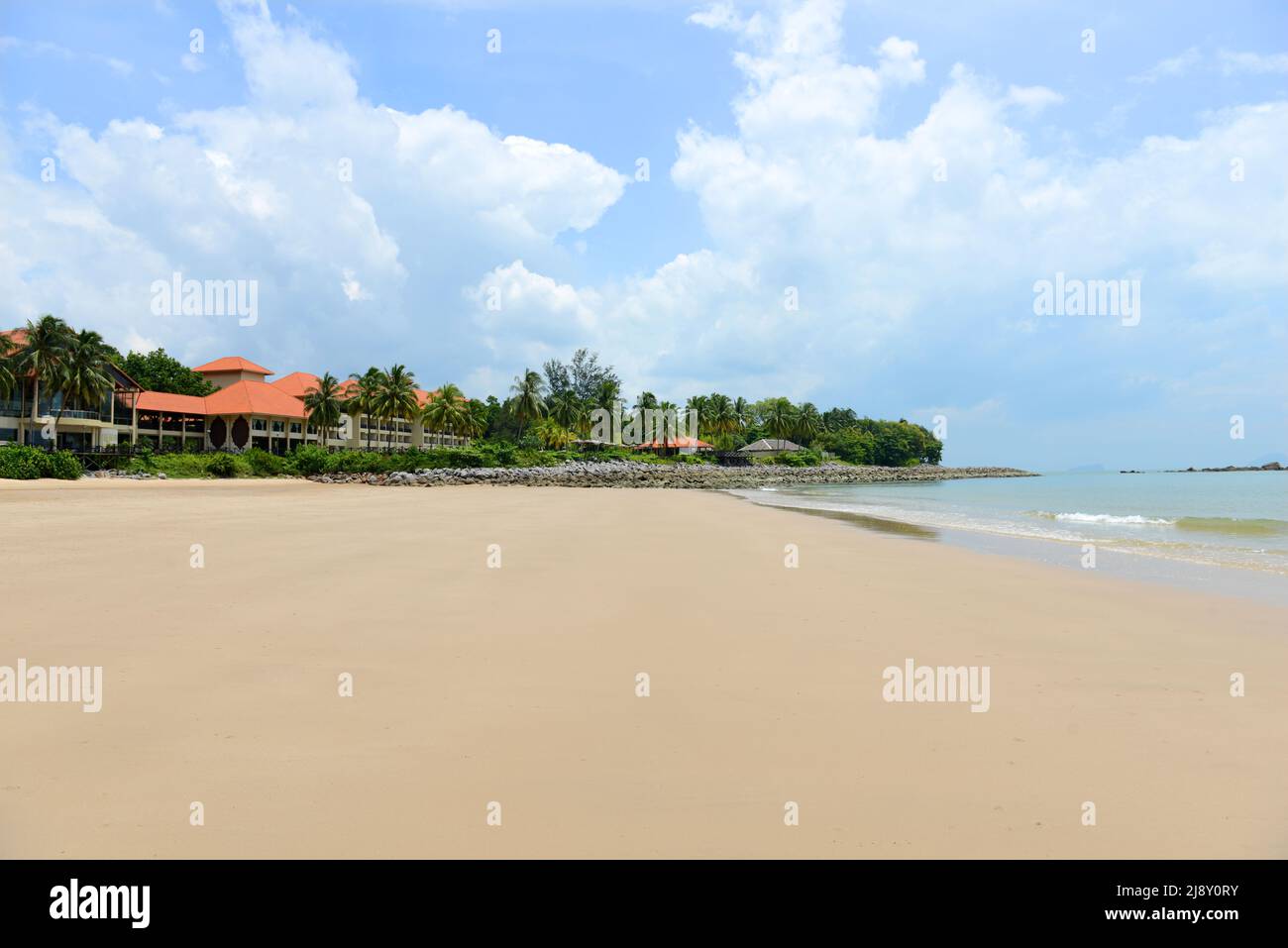 Damai Beach, Santubong Peninsula, Sarawak, Malaysia. Stockfoto