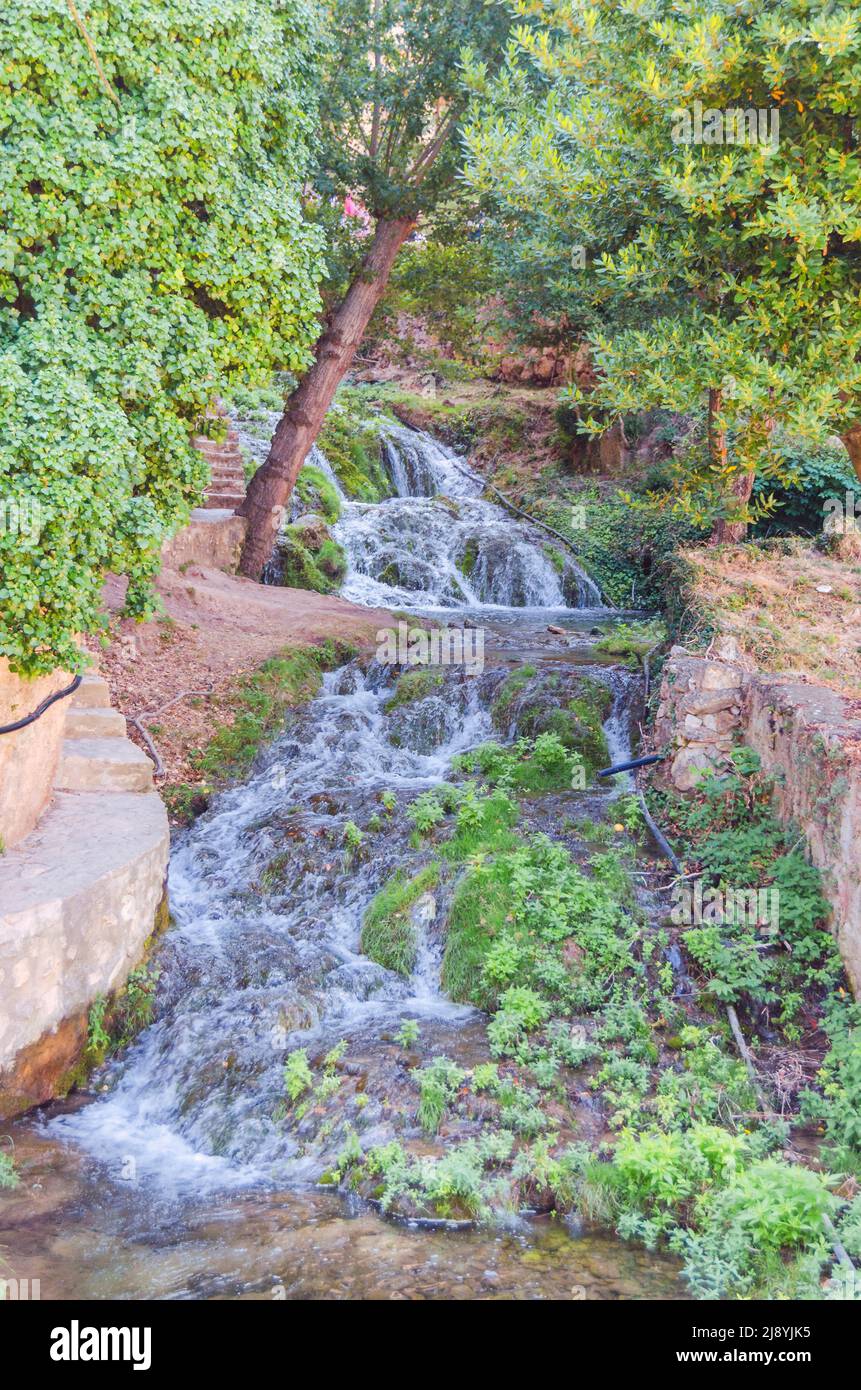 Tobera Stadtwasserfälle in der Provinz Burgos, Spanien Stockfoto