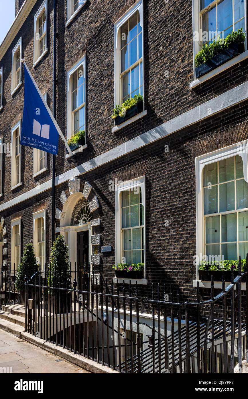 Die Paul Mellon Zentrum für Studien in der britischen Kunst, Bedford Square Bloomsbury London - Pädagogische liebe Unterstützung der Kunst Forschung gegründet 1970 Stockfoto