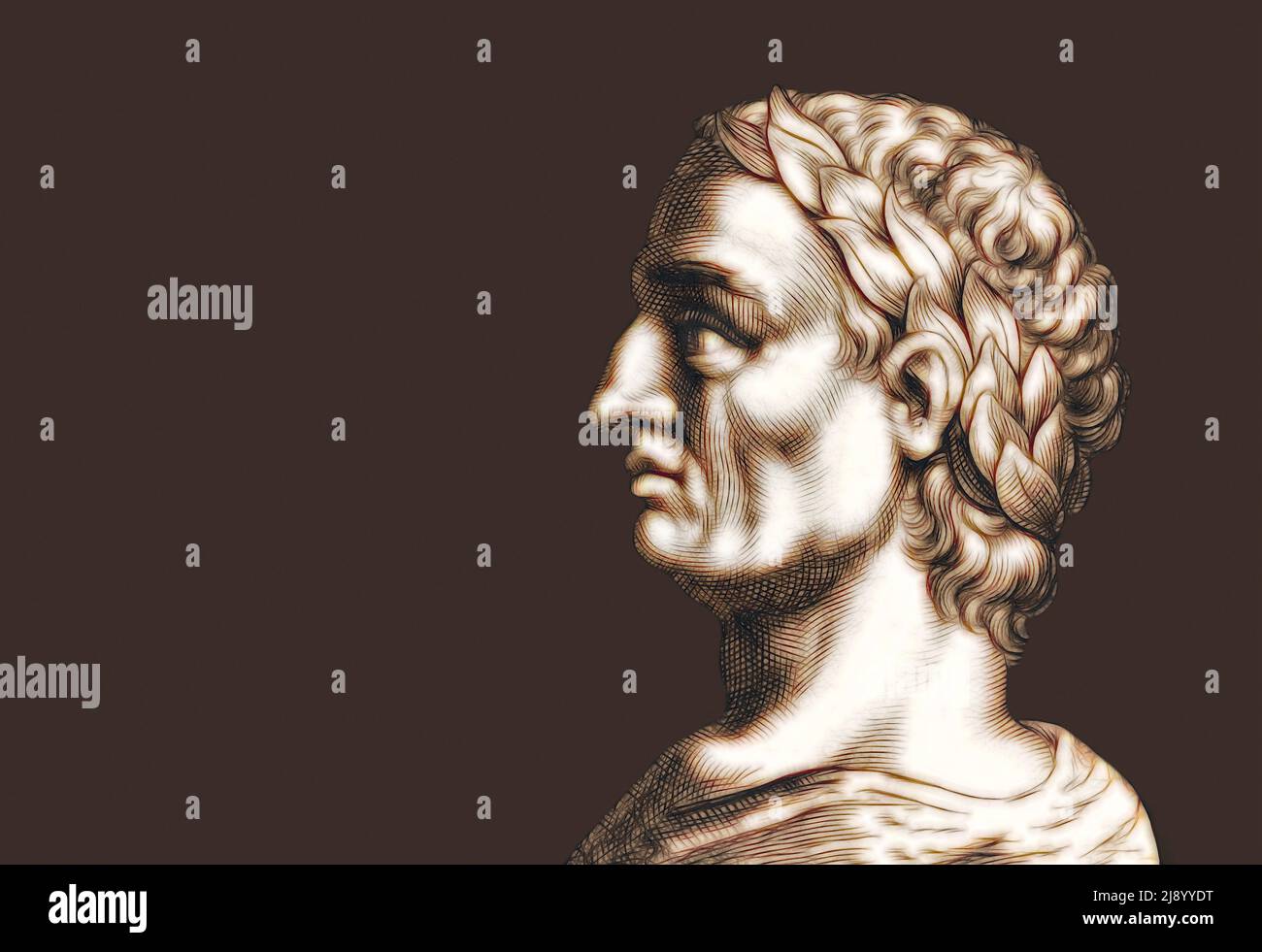 Gaius Julius Caesar, 100 - 44 V.CHR., römischer Staatsmann Stockfoto
