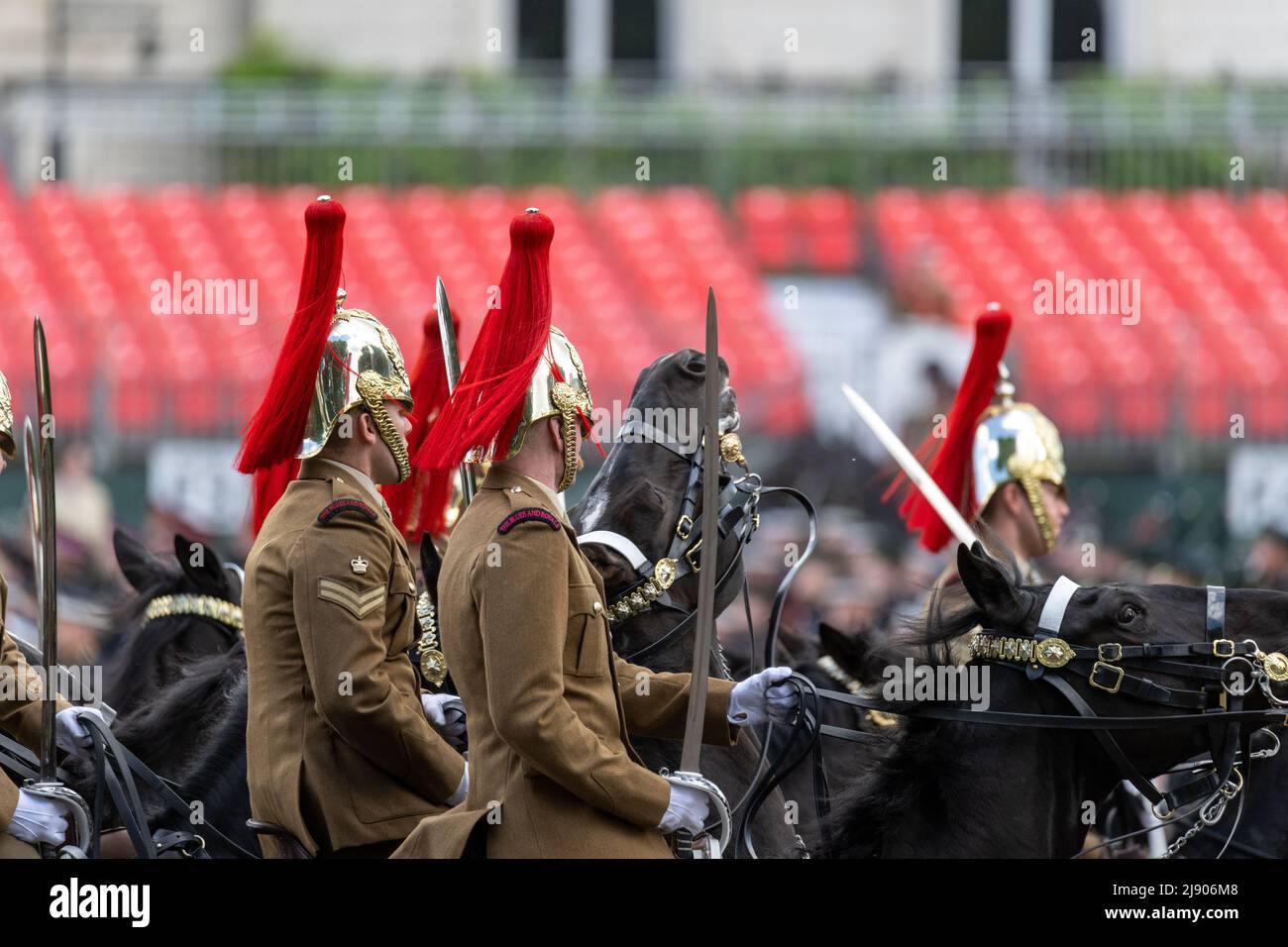London, Großbritannien. 19.. Mai 2022. Vollständige Probe des Farbtropfens auf der Horseguards Parade London UK Credit: Ian Davidson/Alamy Live News Stockfoto