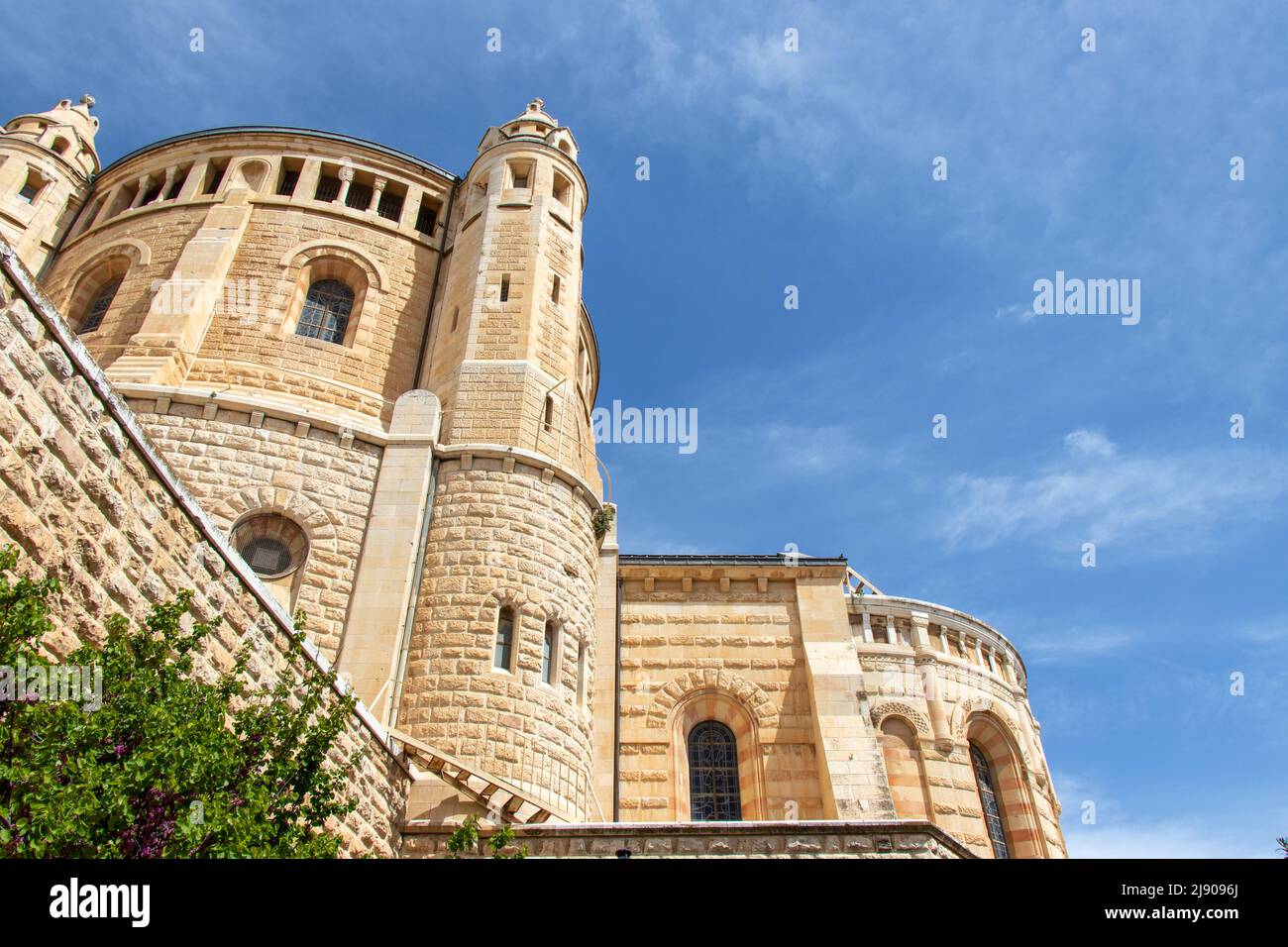 Dormition Abbey Kirche am Berg Zion, Jerusalem, Israel. Stockfoto