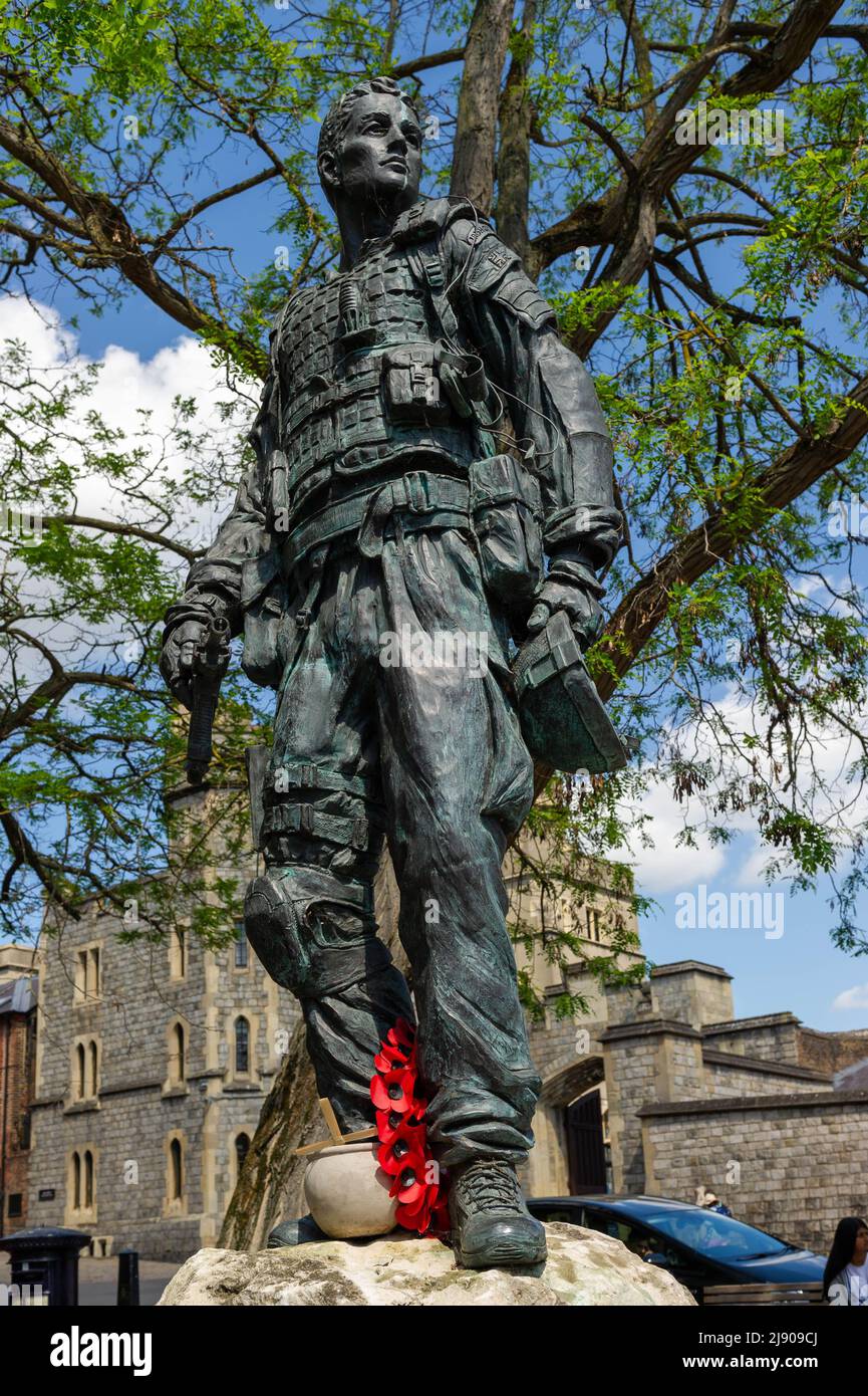 Irish Guards Memorial auf der Rückseite des Windsor Castle Stockfoto