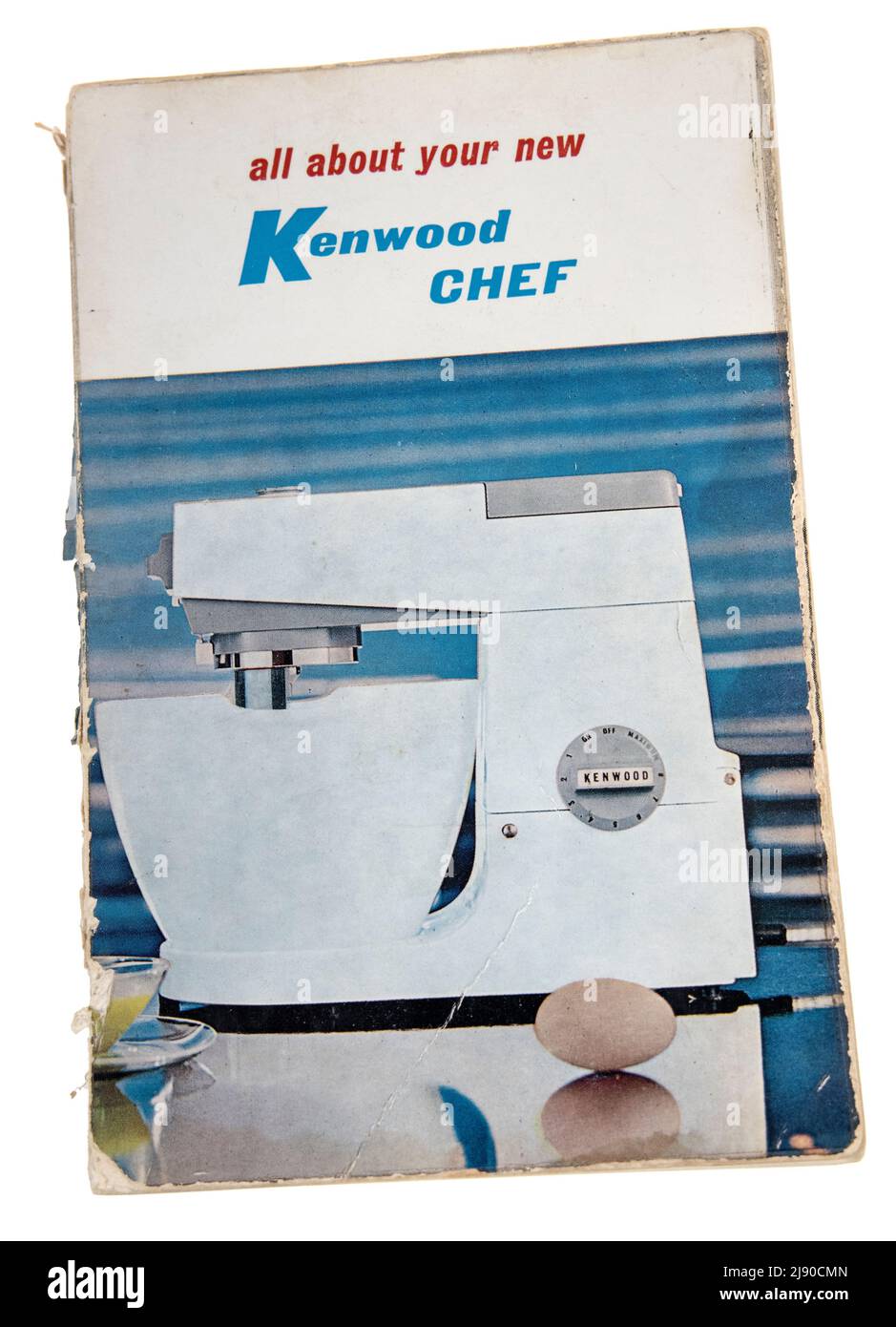 Kenwood Chef Anleitung aus dem 1960s Stockfoto