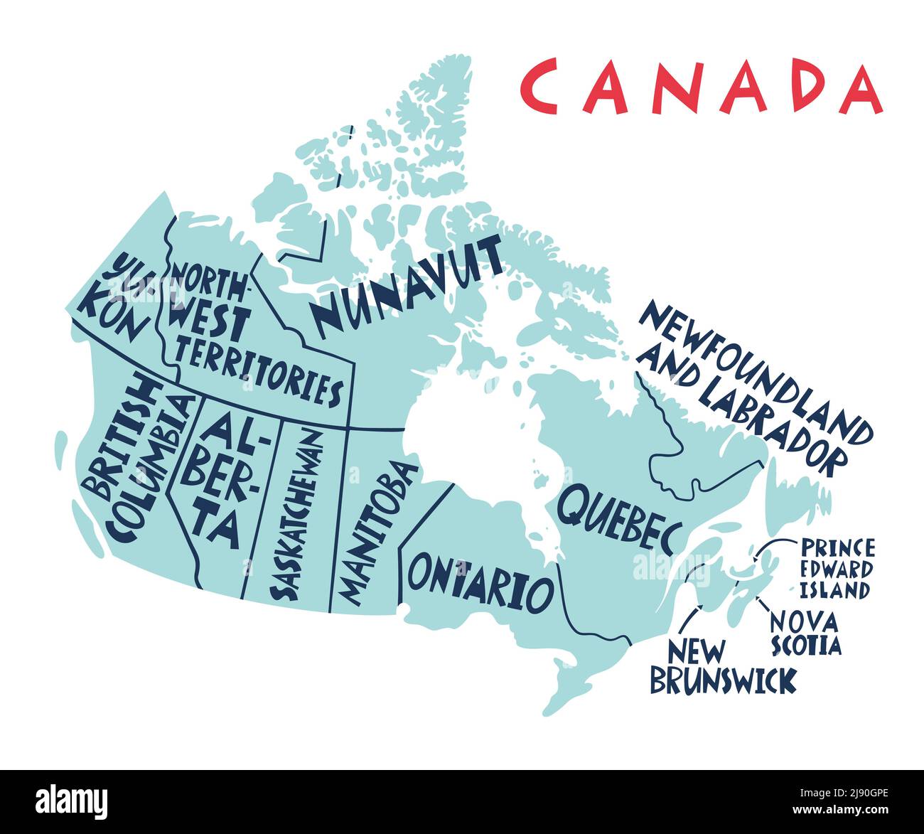 Provinz In Kanada Mit 8 Buchstaben Provinz saskatchewan karte Stock-Vektorgrafiken kaufen - Alamy
