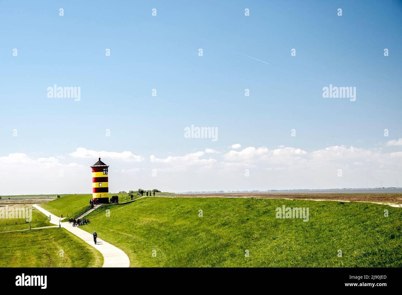 Pilsum (Ostfriesland): Leuchtturm Stockfoto
