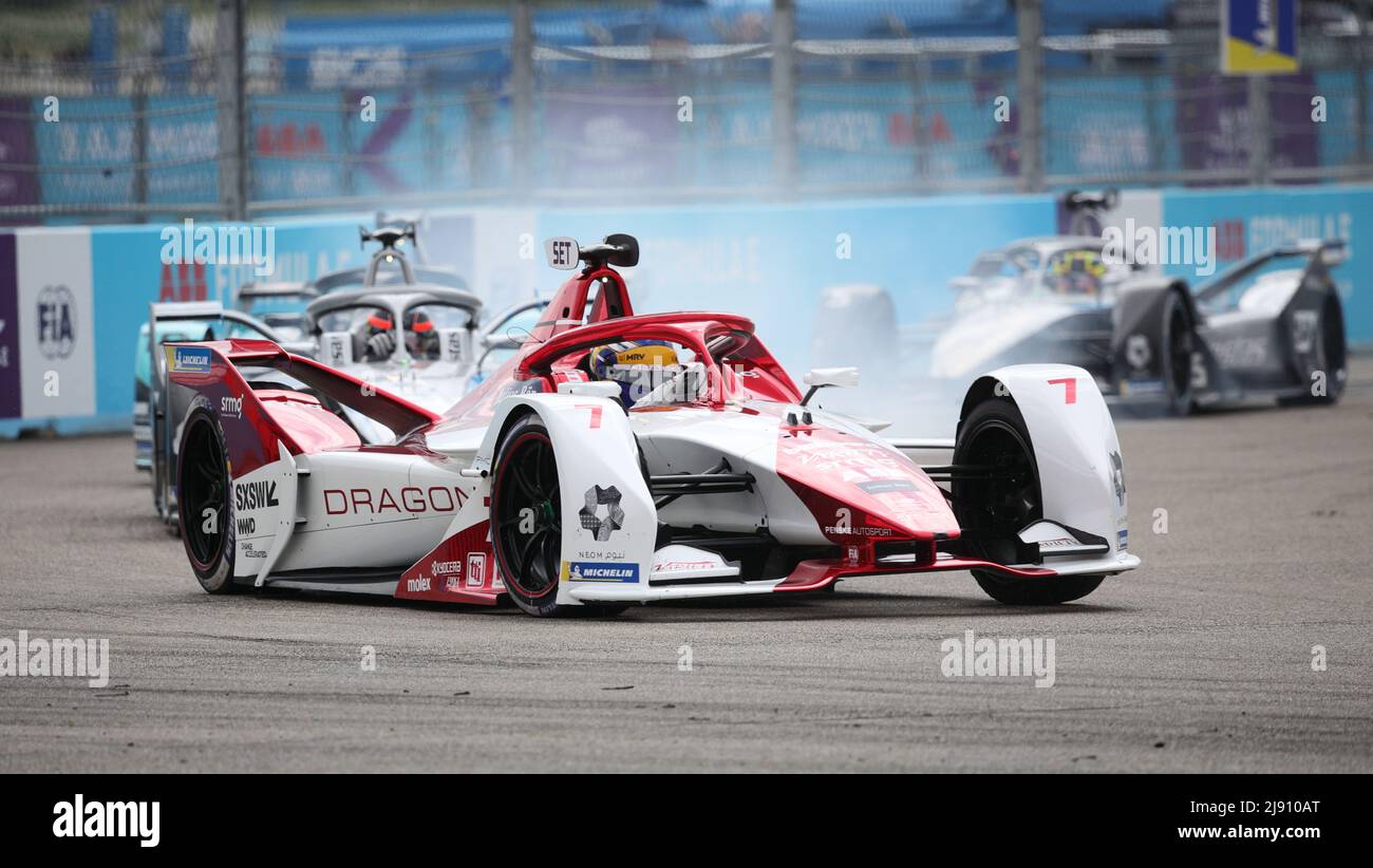 Aktion der Runden 7 & 8 Saison 8, ABB Formel E am Flughafen Berlin-Tempelhof, Berlin, Deutschland Mai 2022 Stockfoto