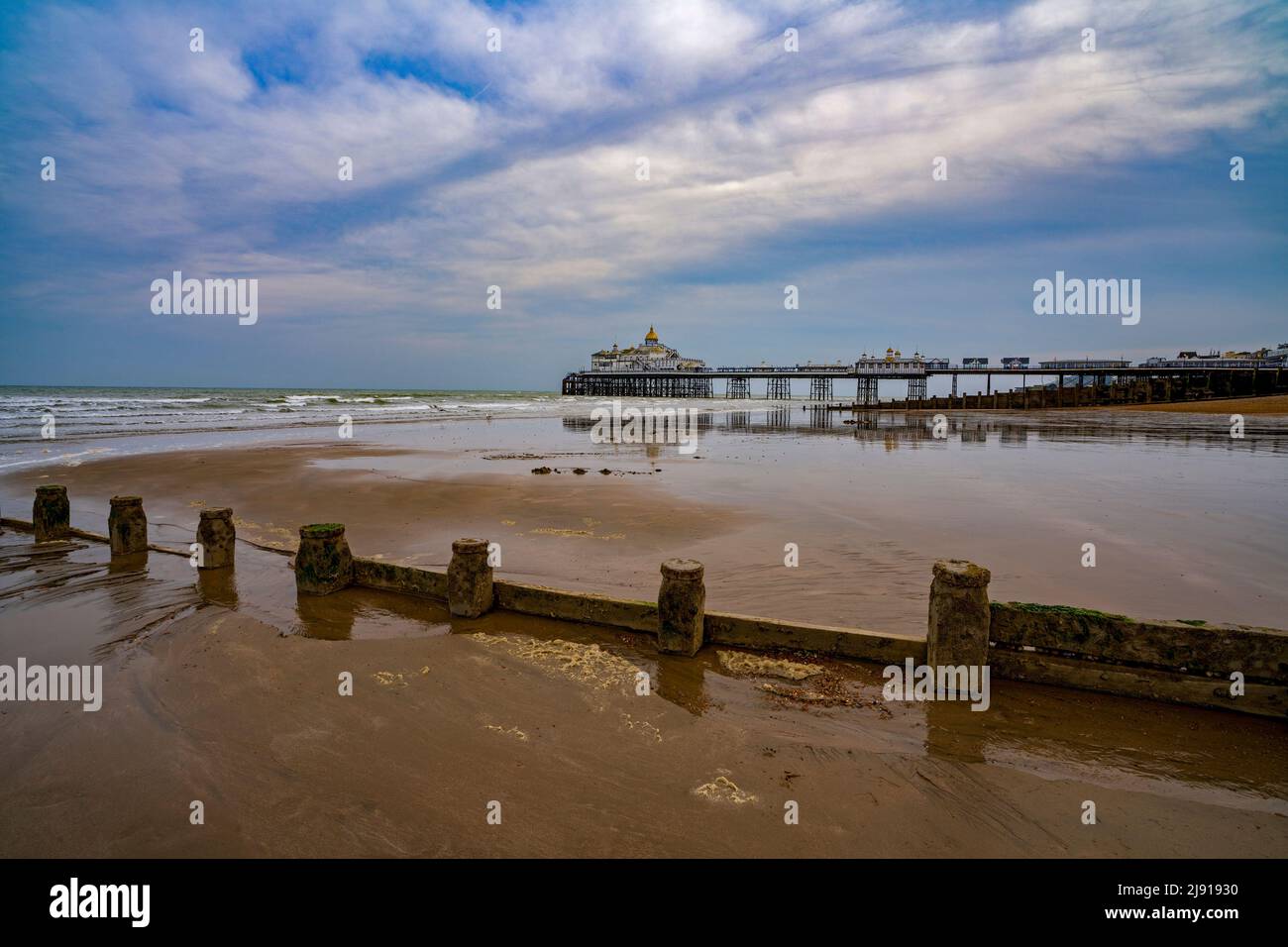 Eastbourne Pier, Eastbourne, East Sussex, England, Großbritannien Stockfoto