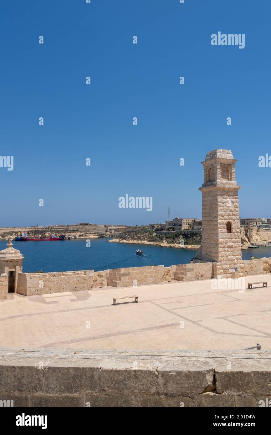 Fort St Angelo, Vittoriosa (Birgu), Die Drei Städte, Malta Stockfoto