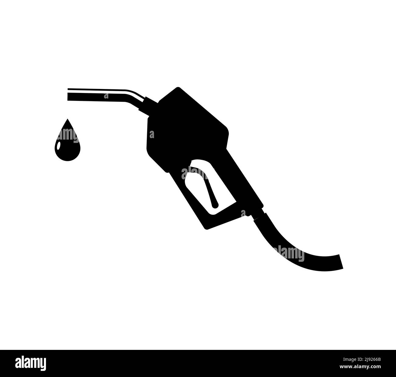 Symbol für Kraftstoffpumpe, Benzin, hängend. Gaspumpe Pistole Logo Vektor Rohr Benzin Stock Vektor