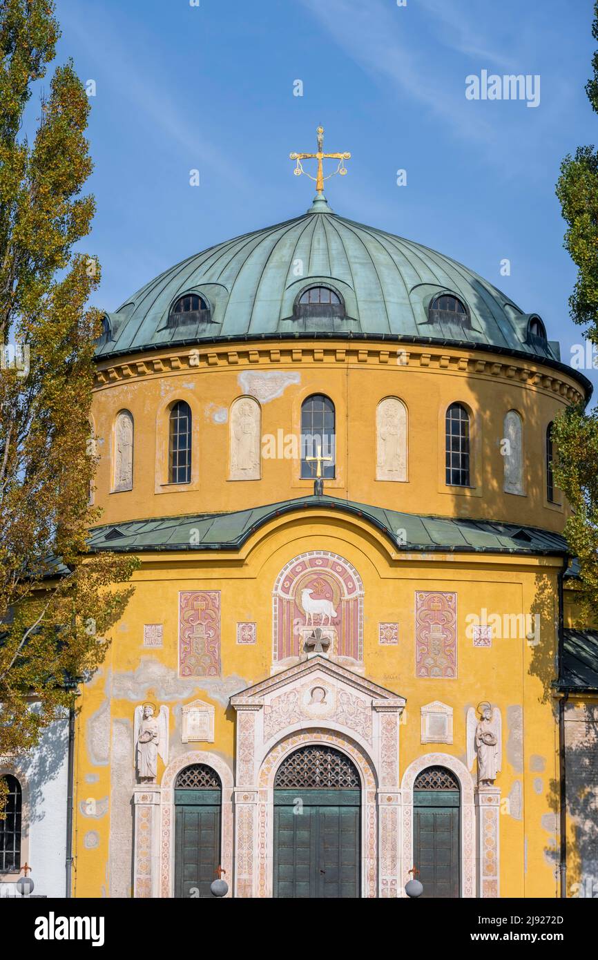 Trauerhalle, Westfriedhof, München, Oberbayern, Bayern, Deutschland Stockfoto