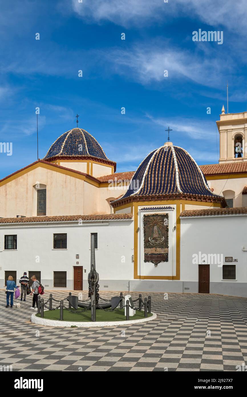 San Jaime und Santa Ana, katholische Kirche aus dem 18.. Jahrhundert in der Altstadt von Benidorm, Alicante, Valencia, Spanien, Europa Stockfoto