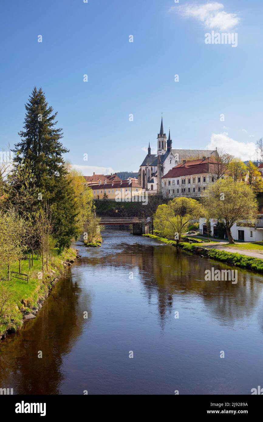 Zisterzienserabtei Vyssi Brod, Vyssi Brod an der Moldau, Hohenfurth, Sumava, Südböhmen, Böhmen, Tschechische Republik Stockfoto