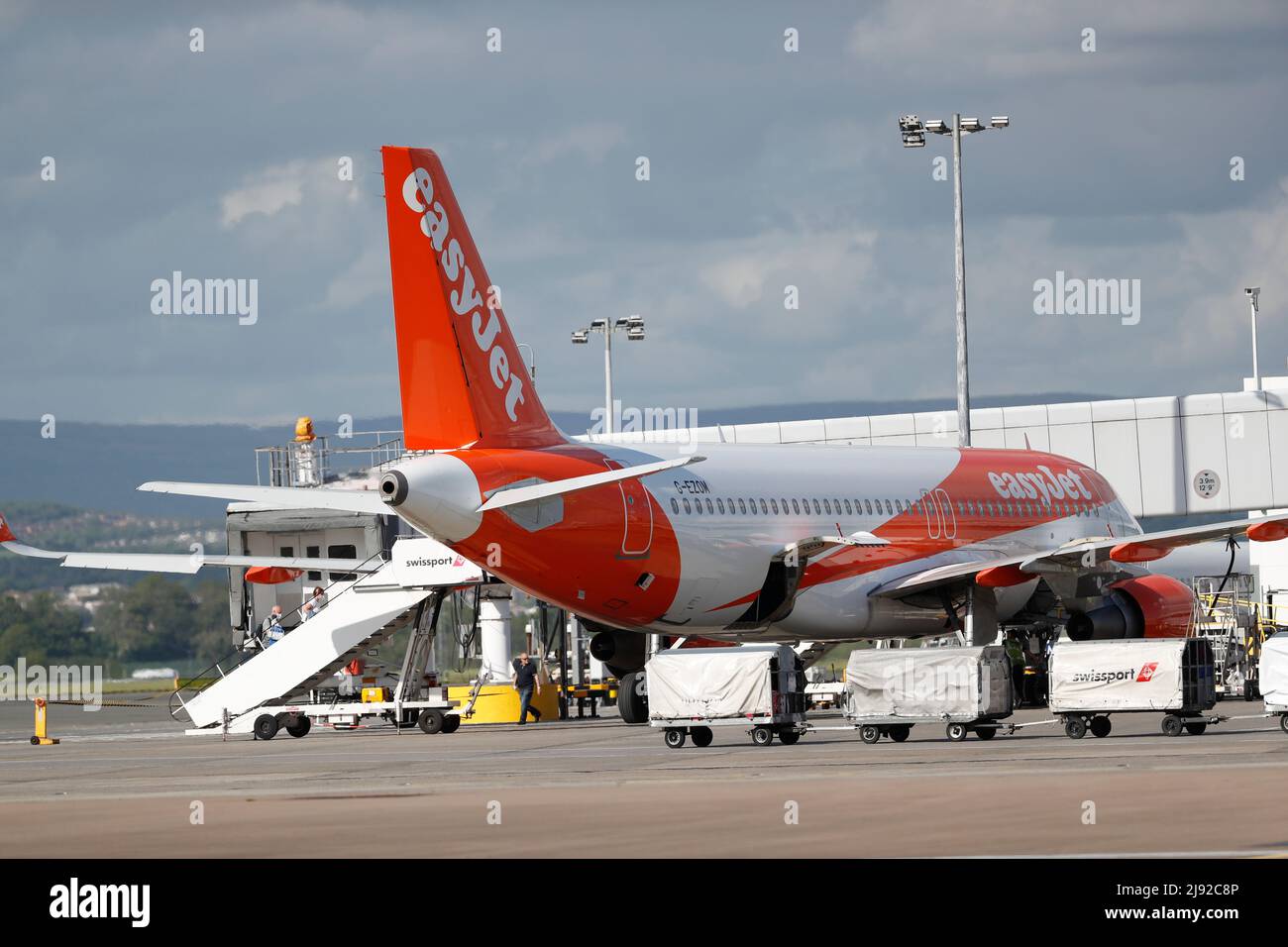 Easy Jet Glasgow Airport Stockfoto
