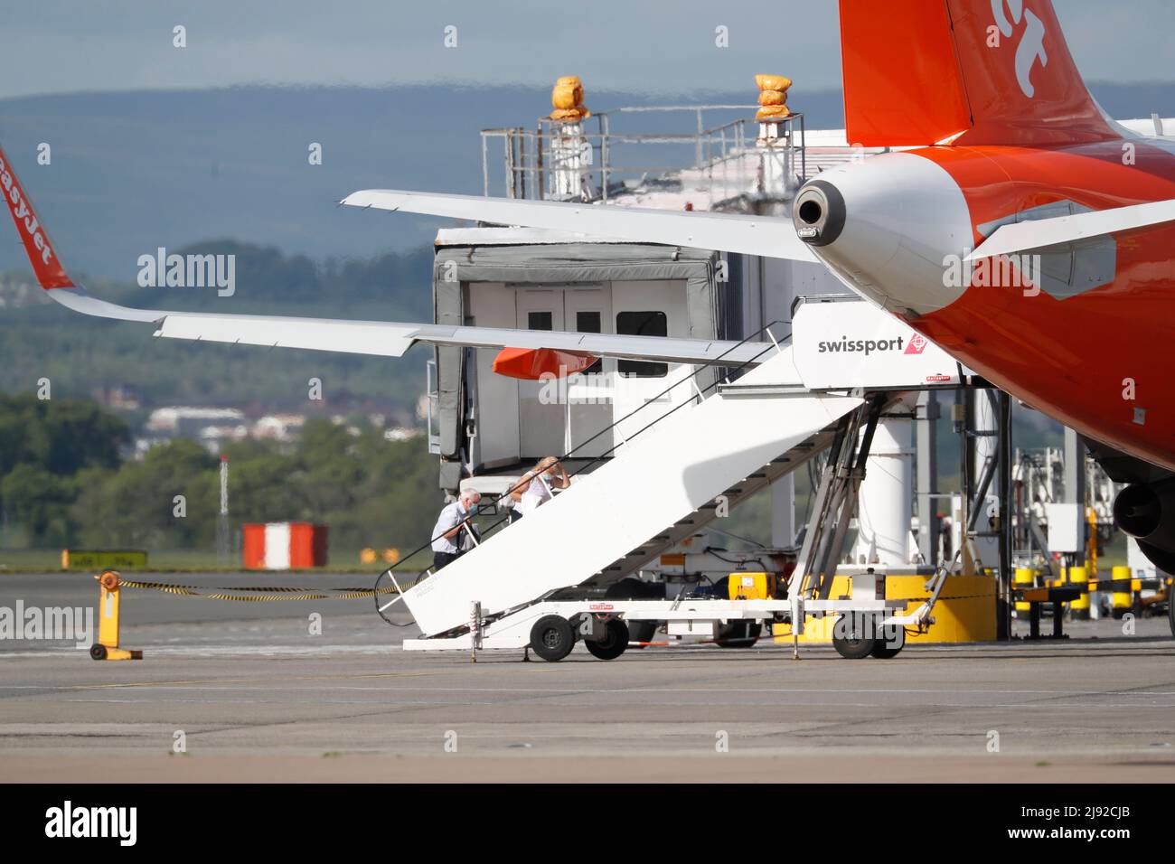 Easy Jet Glasgow Airport Stockfoto