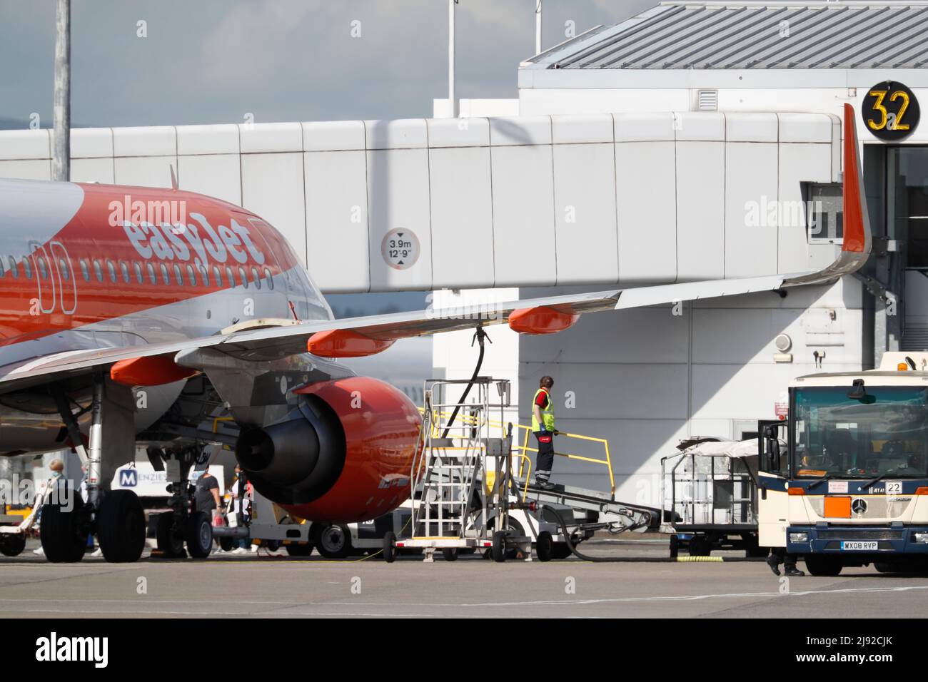 Easy Jet Glasgow Airport Stockfoto