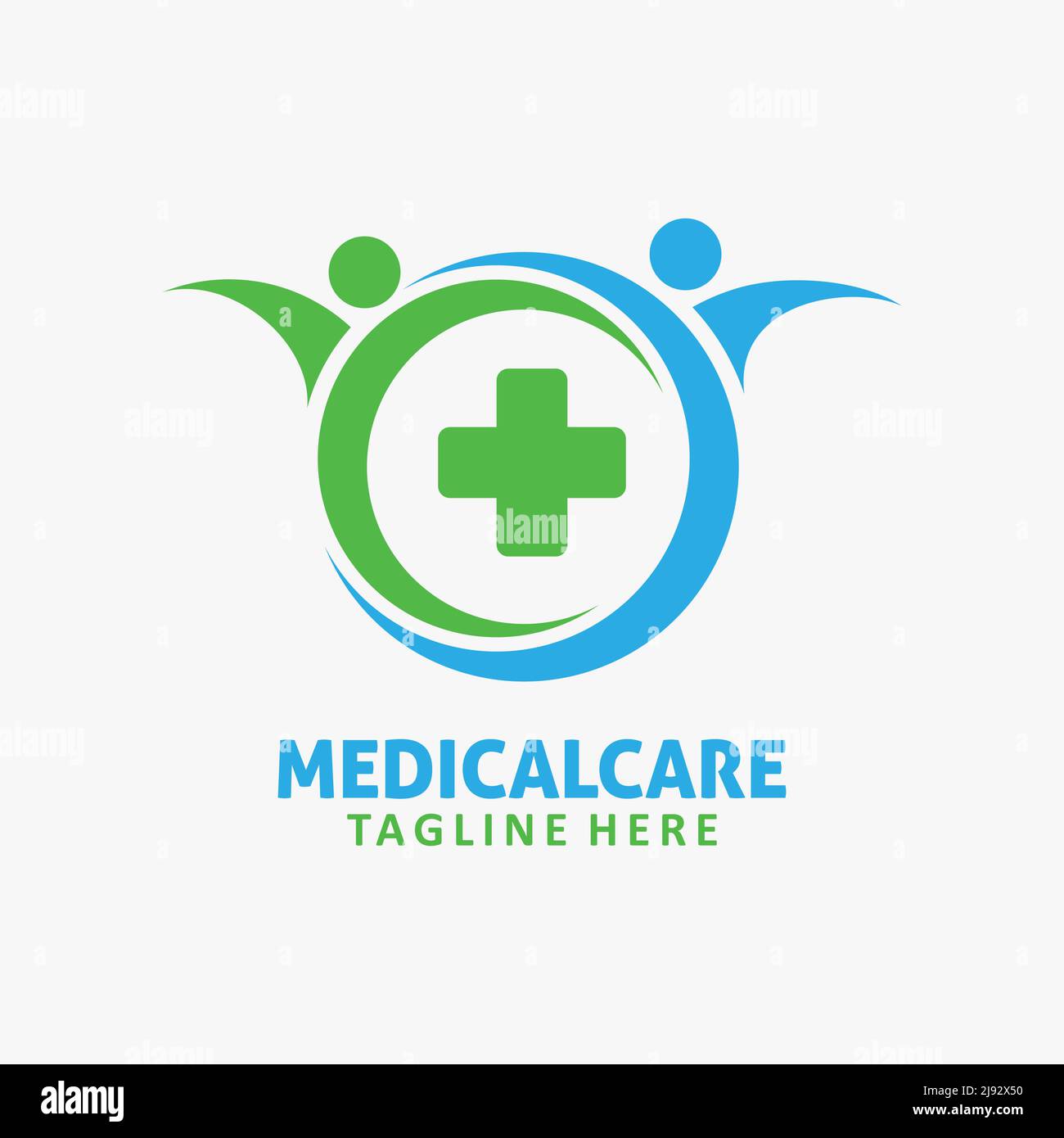 Logo für die medizinische Versorgung Stock Vektor