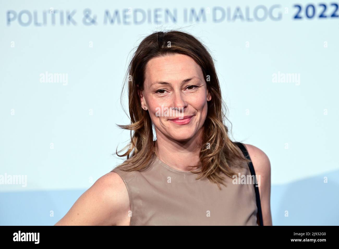 Berlin, Deutschland. 19.. Mai 2022. Moderatorin Anja Reschke kommt zum ARD Hauptstadttreff. Quelle: Soeren Stache/dpa/Alamy Live News Stockfoto