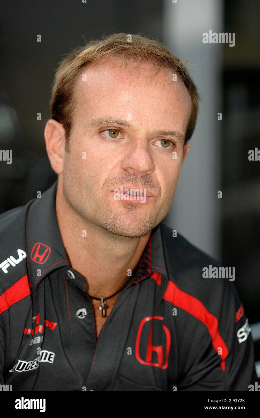 ARCHIVFOTO: Rubens BARRICHELLO wird 50 am 23. Mai 2022, Rubens BARRICHELLO, BH, Honda, Hochformat. Formel 1, vor dem GP von Australien in Melbourne am 03/15/2007. Stockfoto