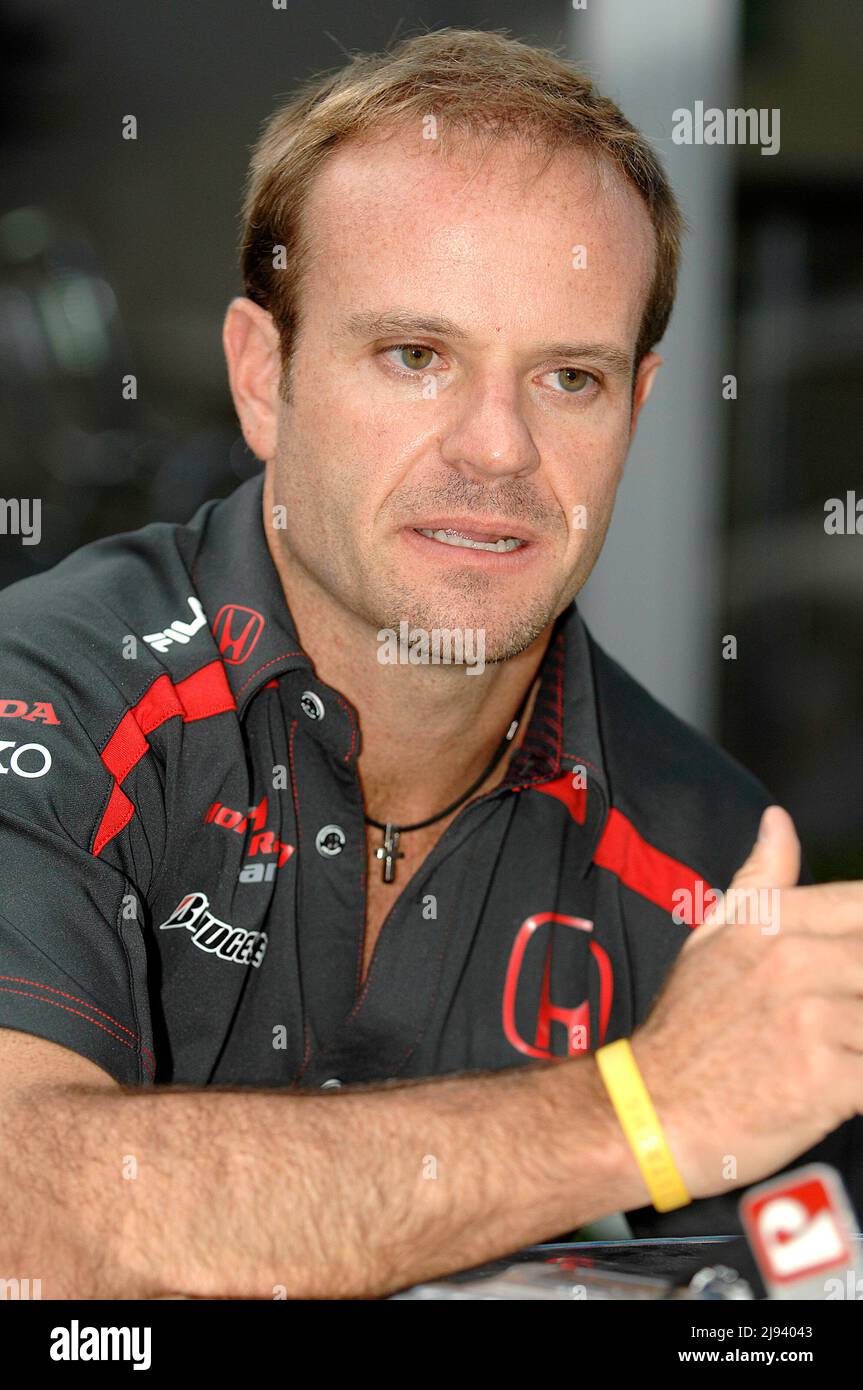 ARCHIVFOTO: Rubens BARRICHELLO wird 50 am 23. Mai 2022, Rubens BARRICHELLO, BH, Honda, Hochformat. Formel 1, vor dem GP von Australien in Melbourne am 03/15/2007. Stockfoto