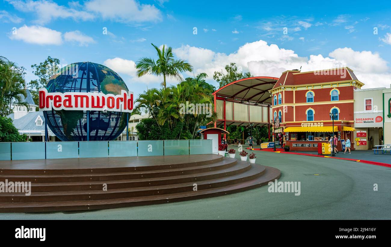Gold Coast, Queensland, Australien - im Freizeitpark Dreamworld Stockfoto