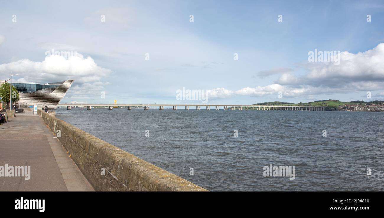 Die Flussmündung des Tay in Dundee Stockfoto