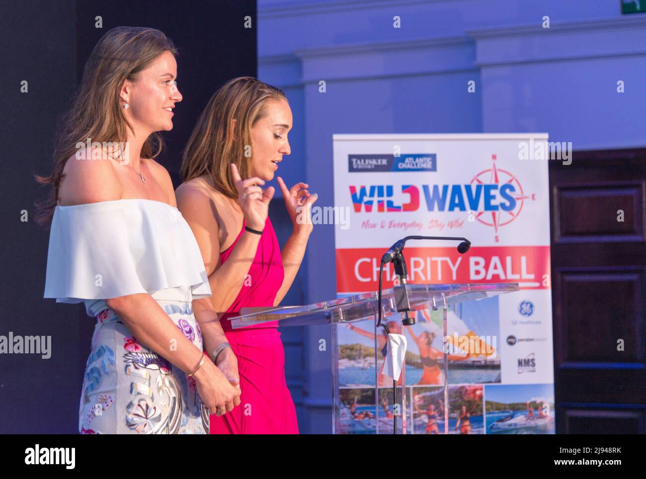 Team Wild Waves Talisker Whisky Atlantic Challenge Charity Ball Event Stockfoto