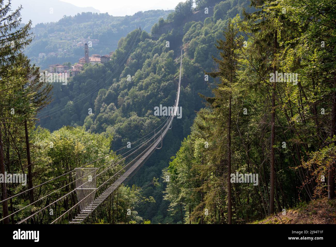 Längste tibetische Brücke der Welt Stockfoto