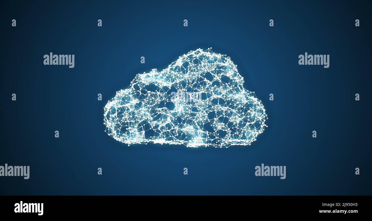 Konzeptbild von Cloud computing Stockfoto