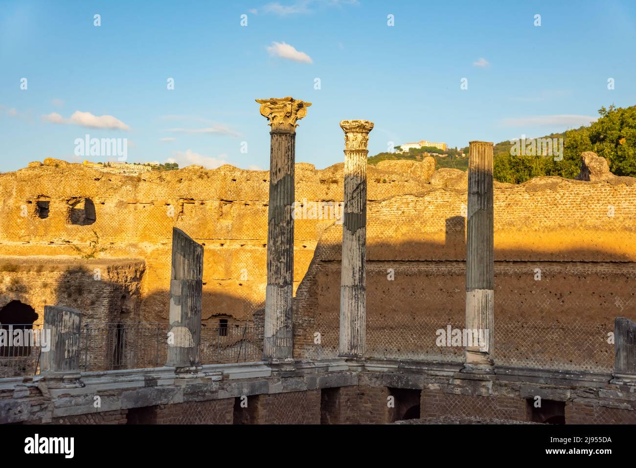 Villa Adriana Römischer archäologischer Komplex in Tivoli, Italien Stockfoto