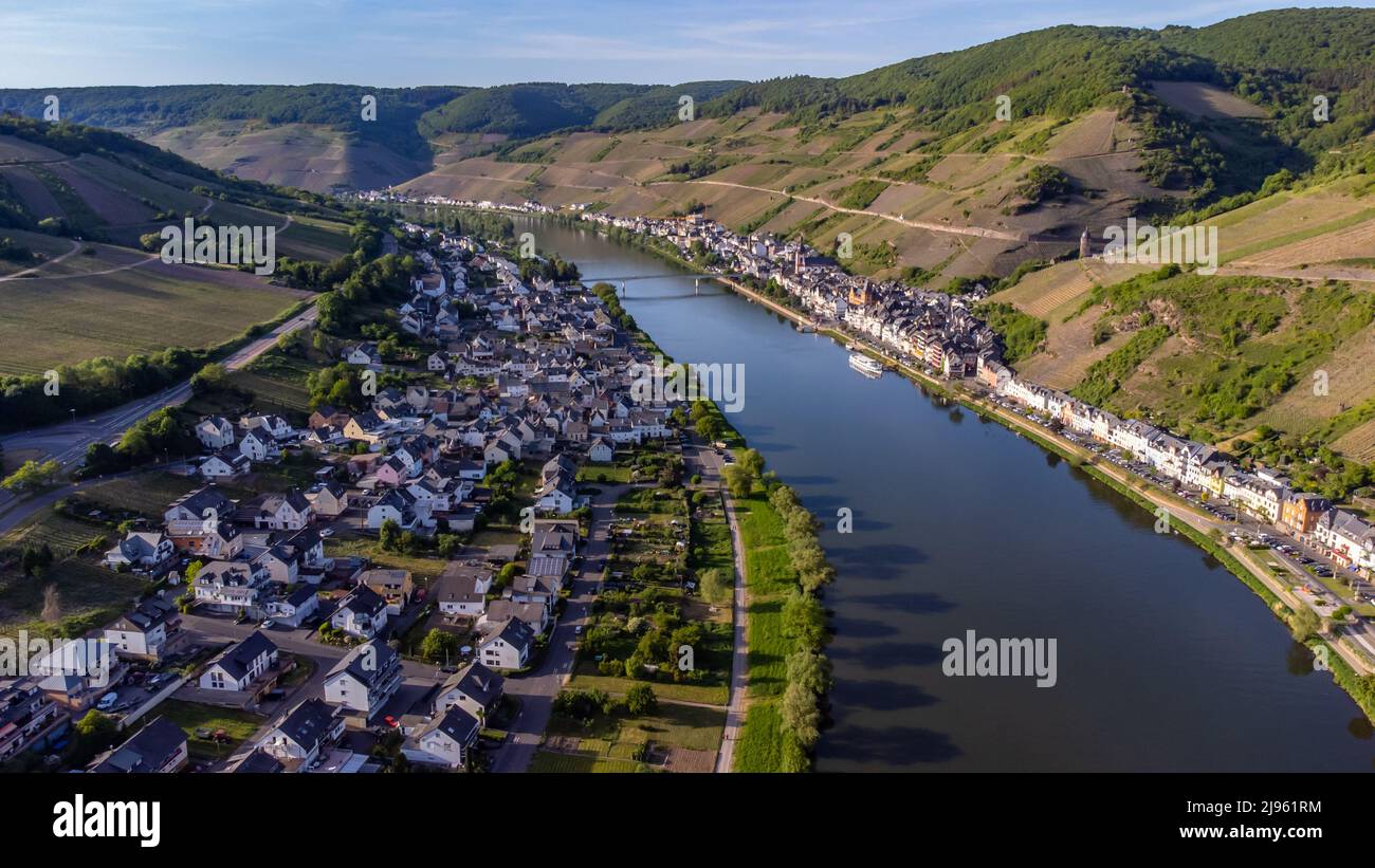 Zell, Moseltal, Deutschland Stockfoto