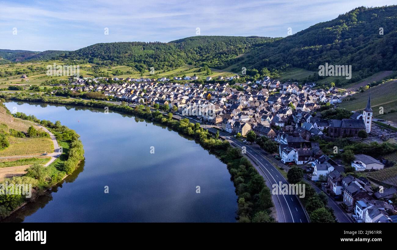 Bremm, Moseltal, Deutschland Stockfoto