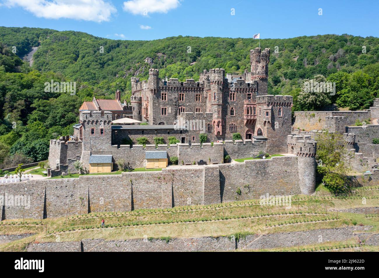 Burg Reichenstein, Trechtingshausen, Rheintal, Deutschland Stockfoto