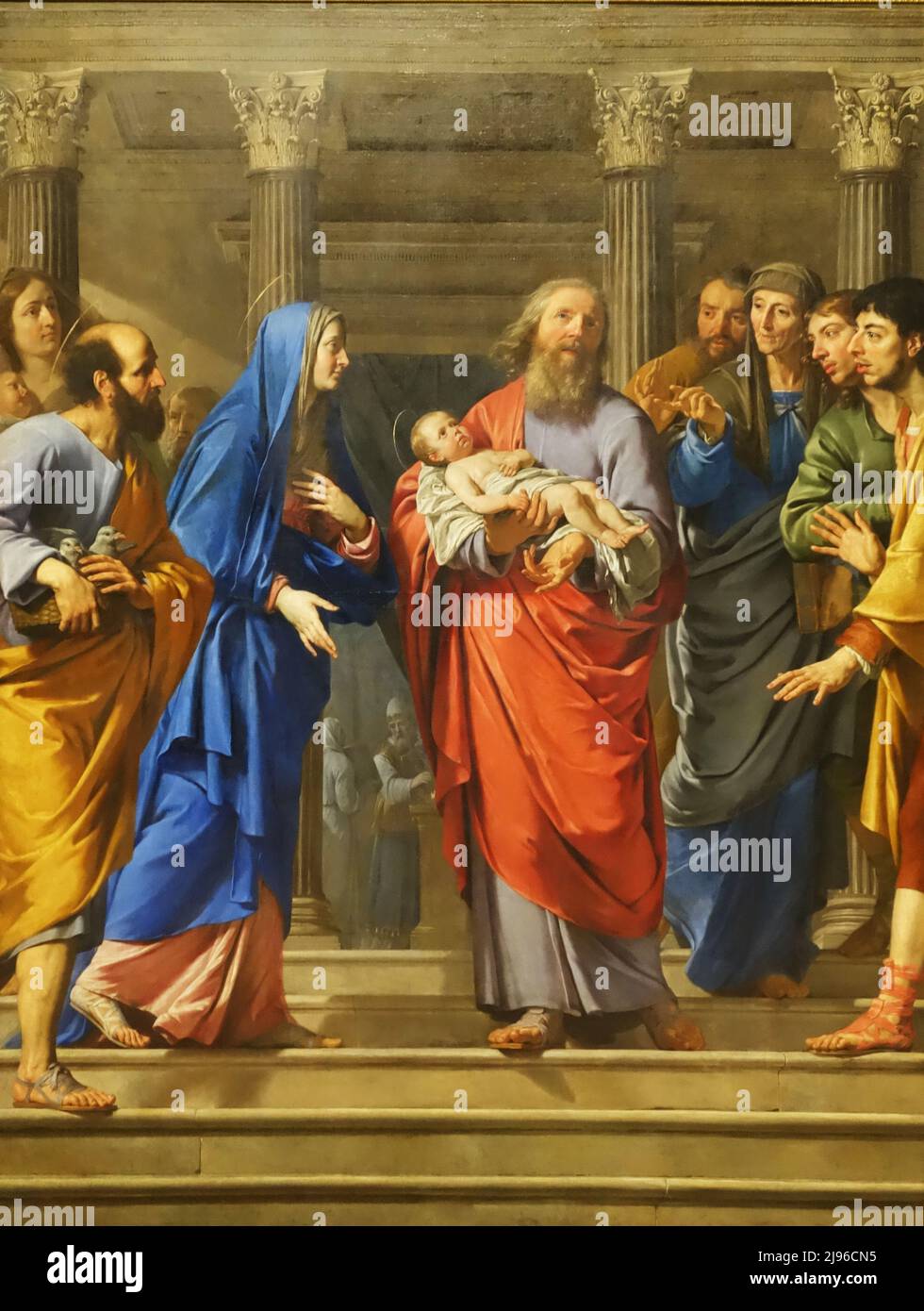 Die Darstellung Jesu Christi im Tempel von Philippe de Champaigne Stockfoto