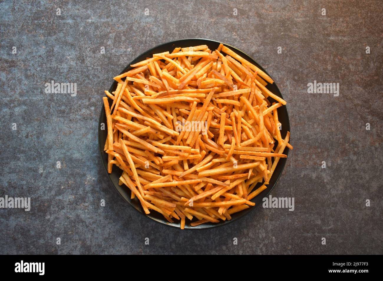 Frittierte Tapioca Chips Snack-Lebensmittel Stockfoto