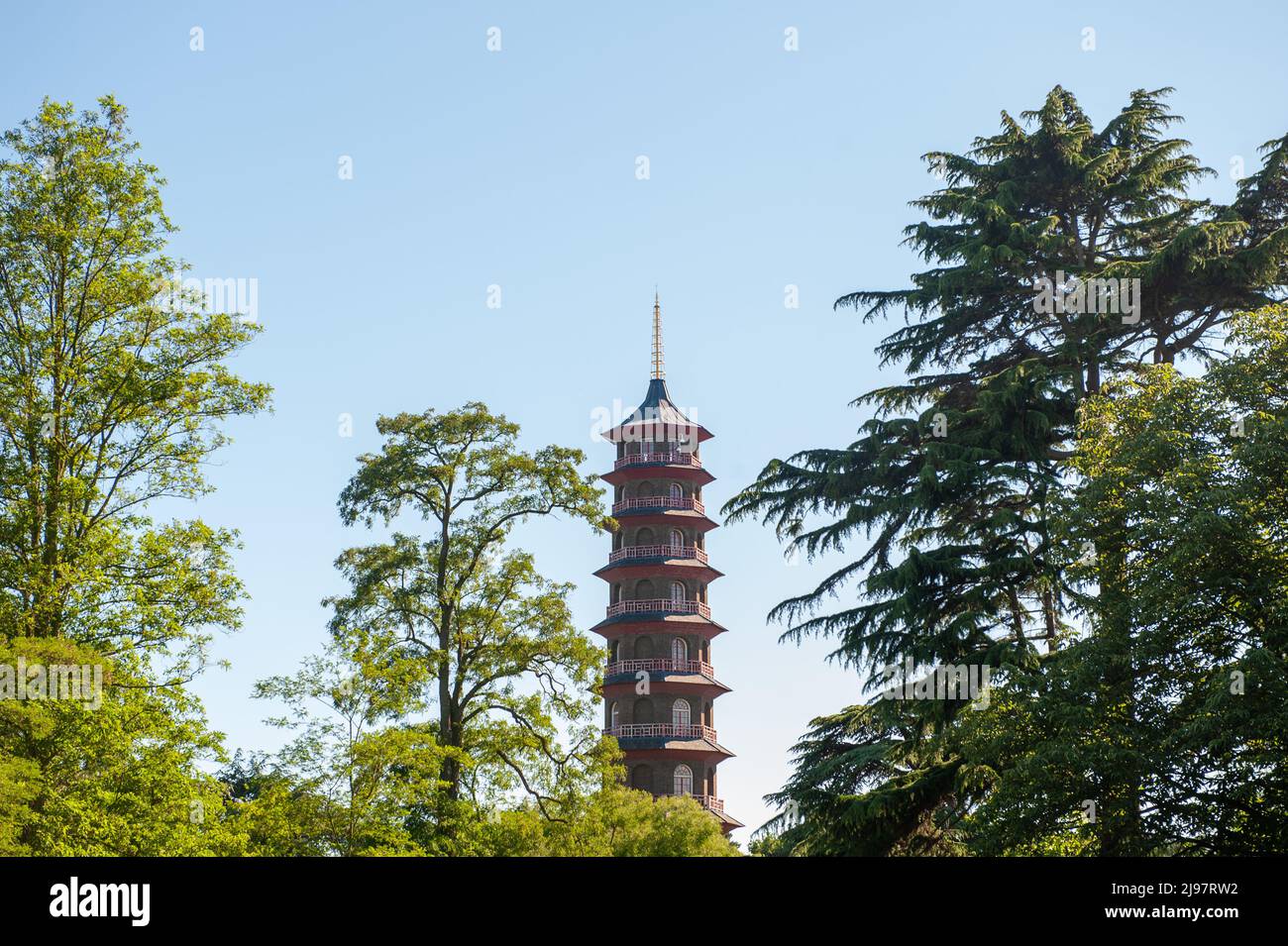 Pagode in Kew Gardens, London Stockfoto