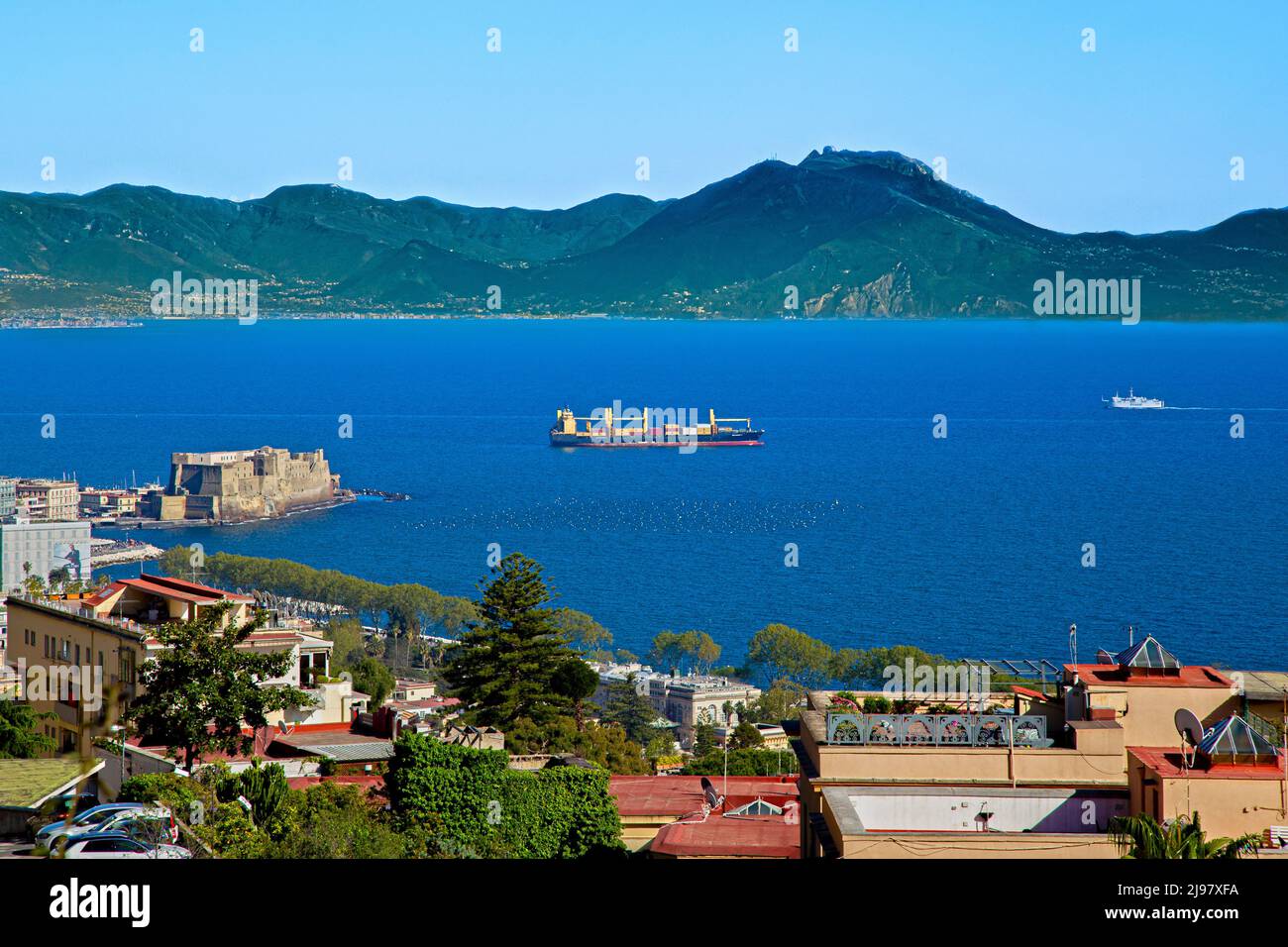 Vista di Napoli Stockfoto