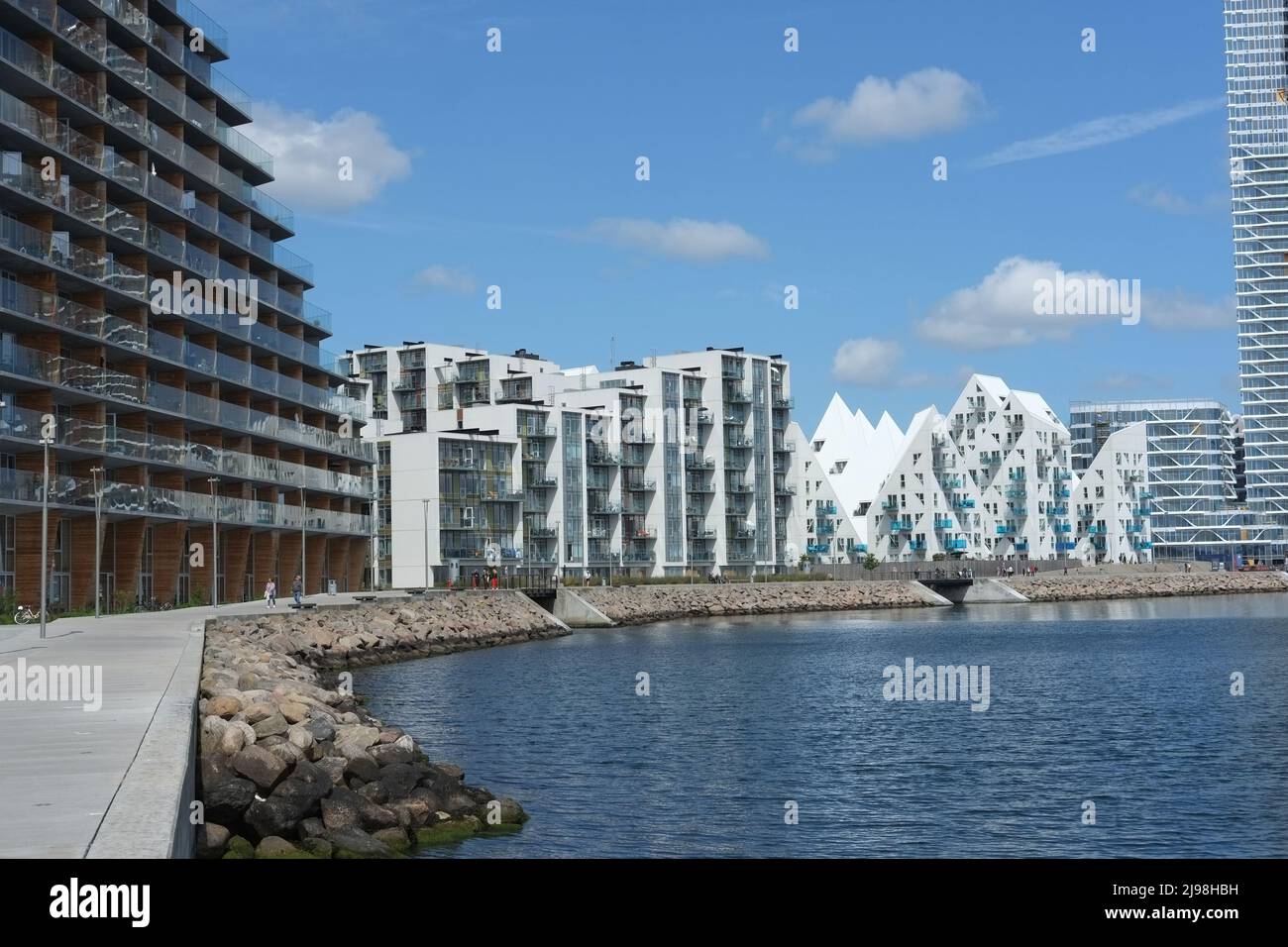 Aarhus Island (Aarhus Ø) modernes urbanes Leben in Dänemarks zweitgrößter Stadt Stockfoto