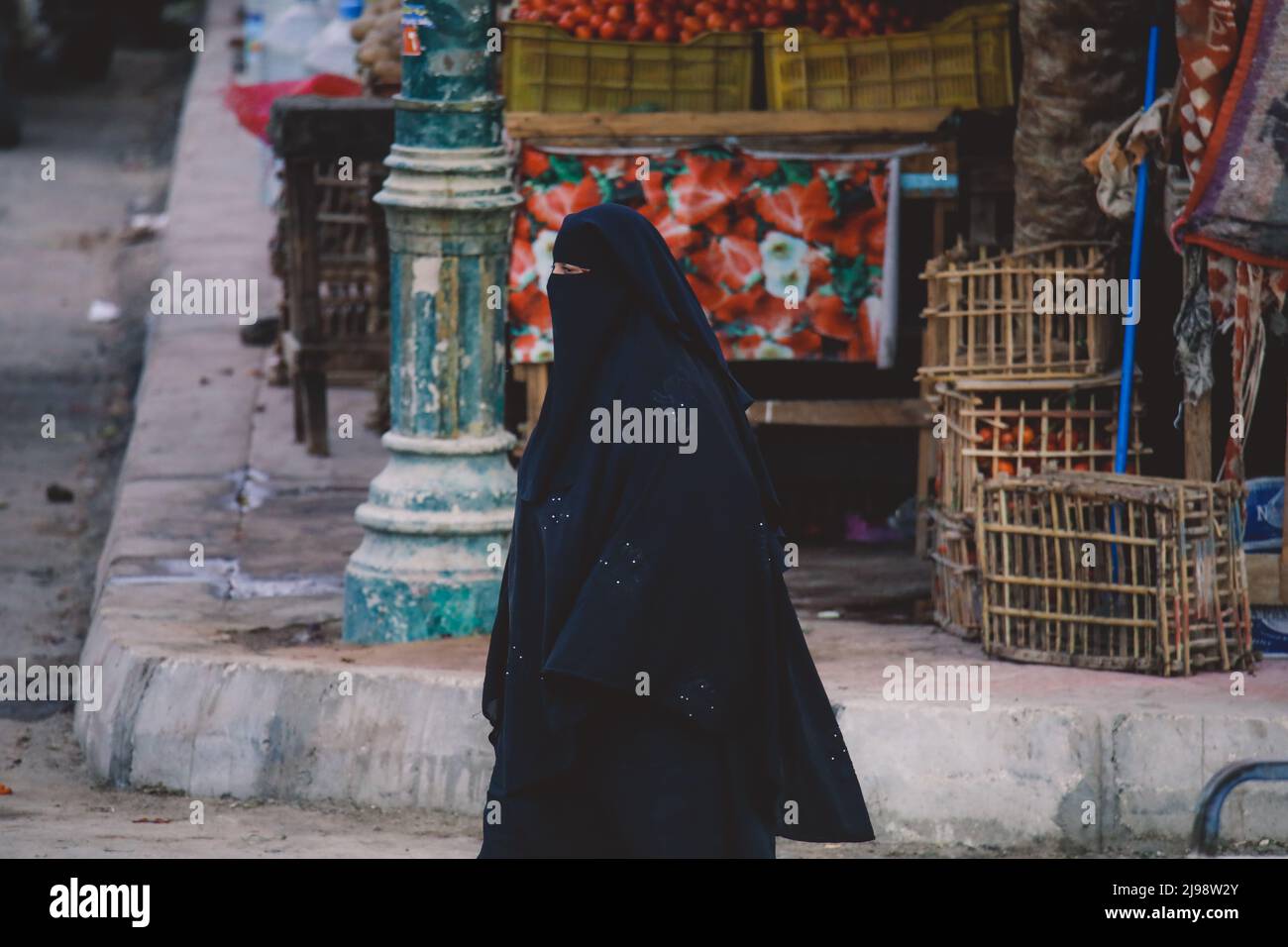 Lokale Ägypter in der ägyptischen Oase Siwa Stockfoto