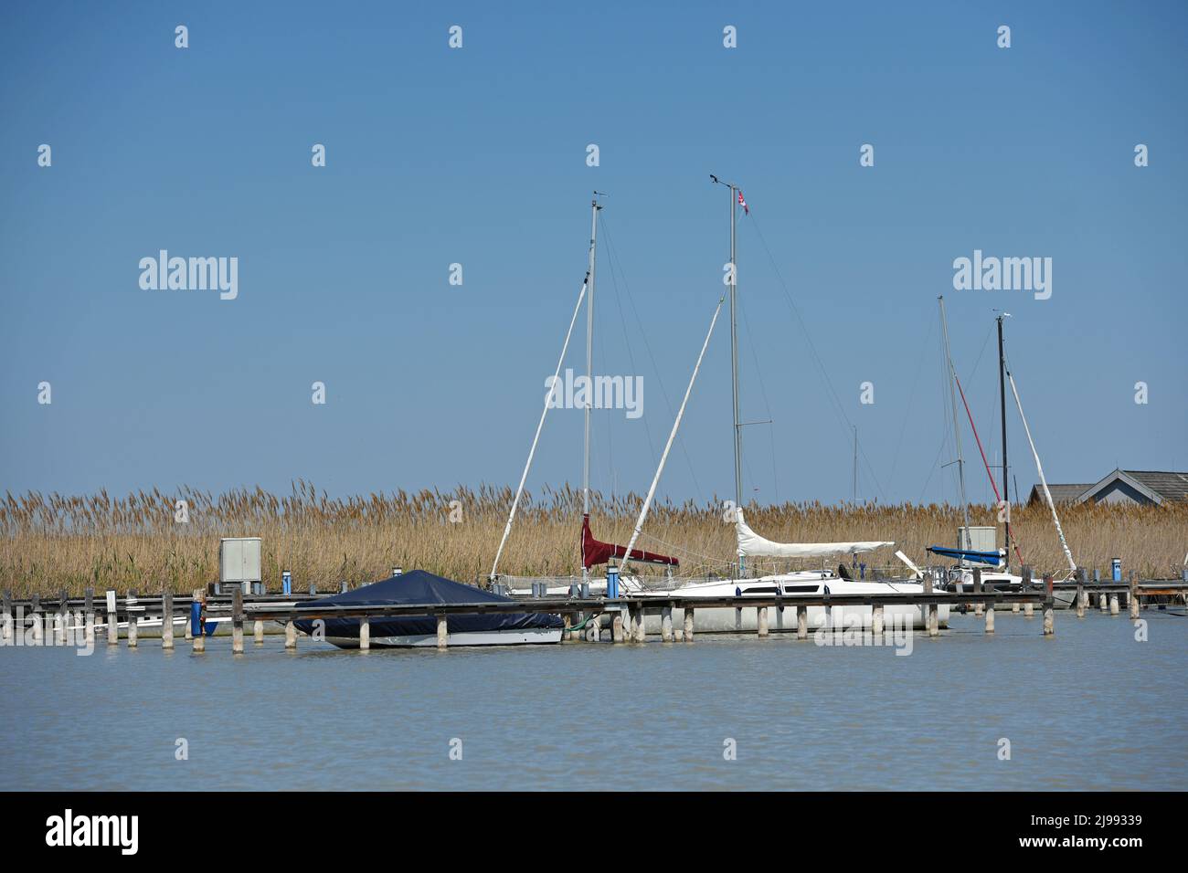 Strand in Rust am Neusiedler See im Burgenland, Österreich - Strand von ...