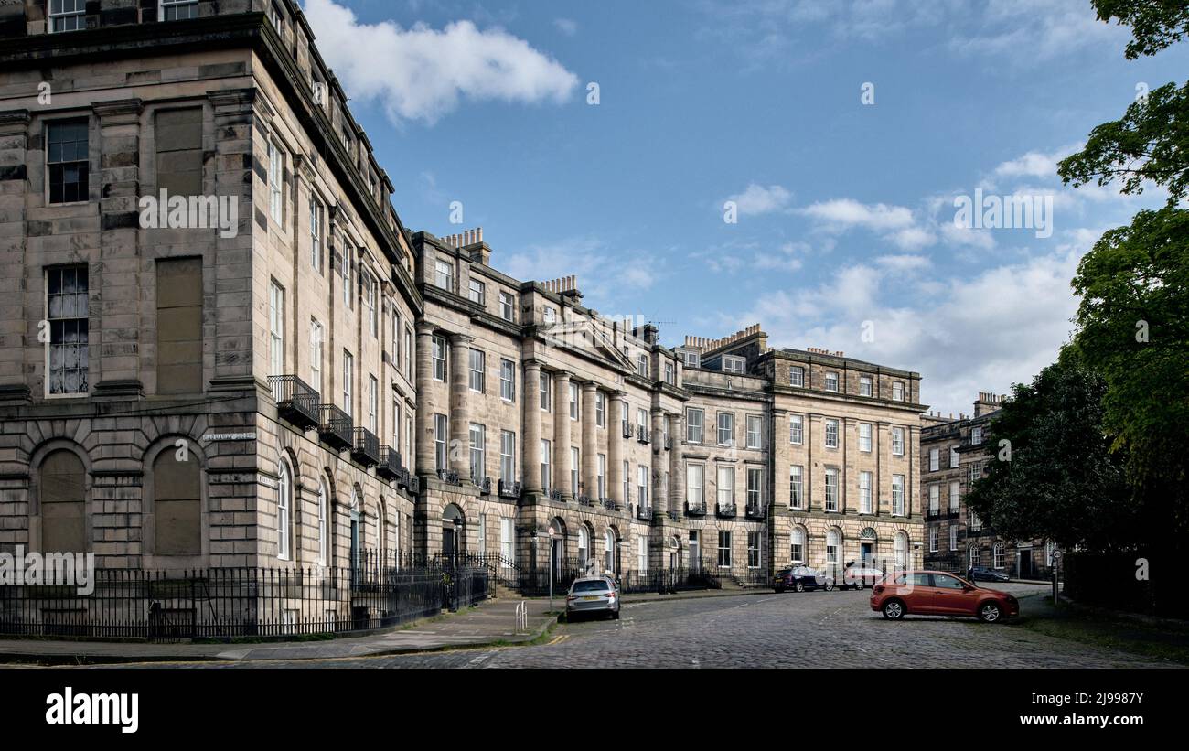 Edinburgh Schottland, Großbritannien Mai 21 2022. Moray Place und Darnaway Street. Credit sst/alamy Live Nachrichten Stockfoto