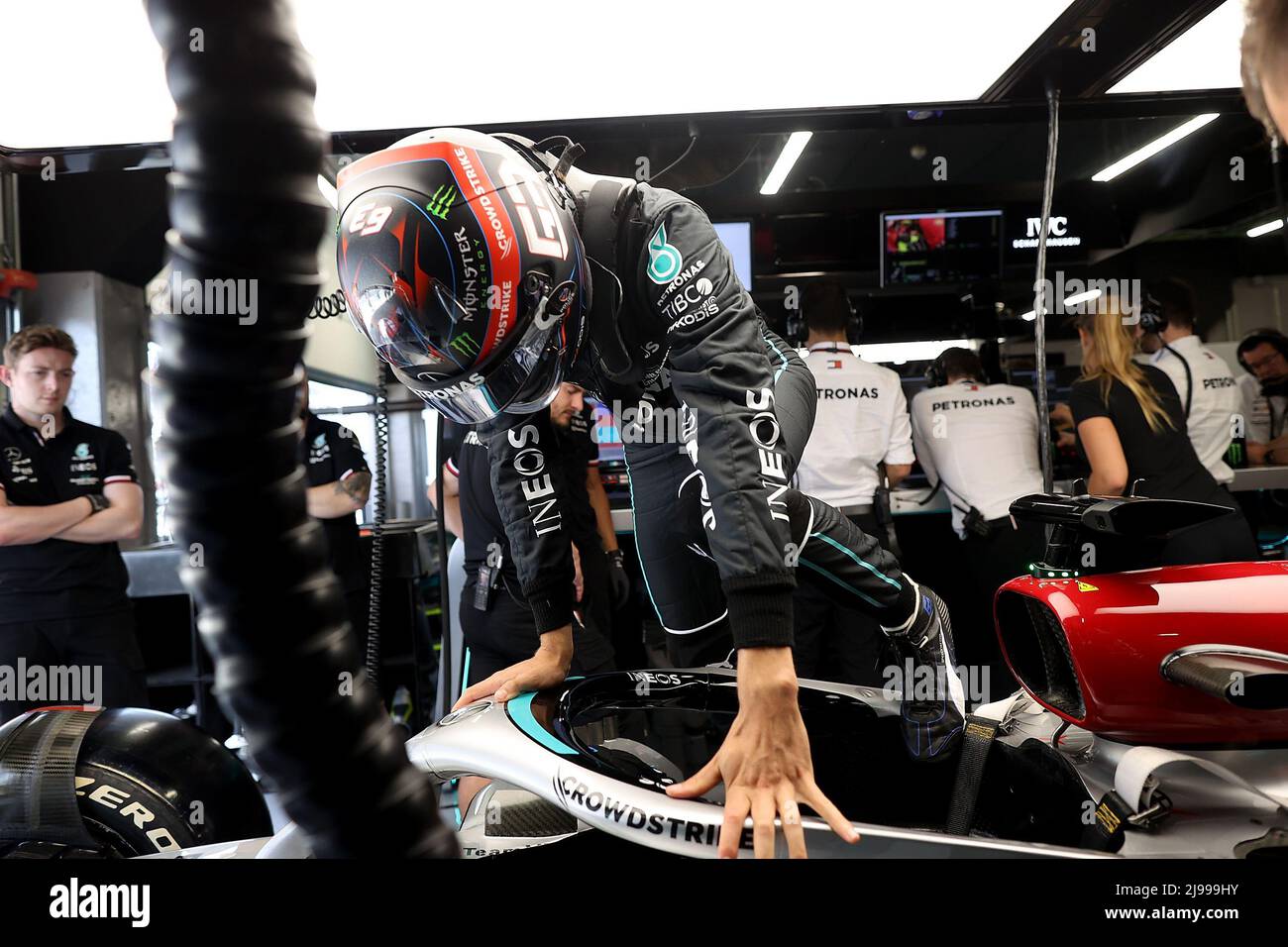 20.05.2022, Circuit de Catalunya, Barcelona, F1 Pirelli Grand Prix von Spanien 2022&#XA; , im Bild&#XA;George Russel (GBR), Mercedes-AMG Petronas Form Stockfoto