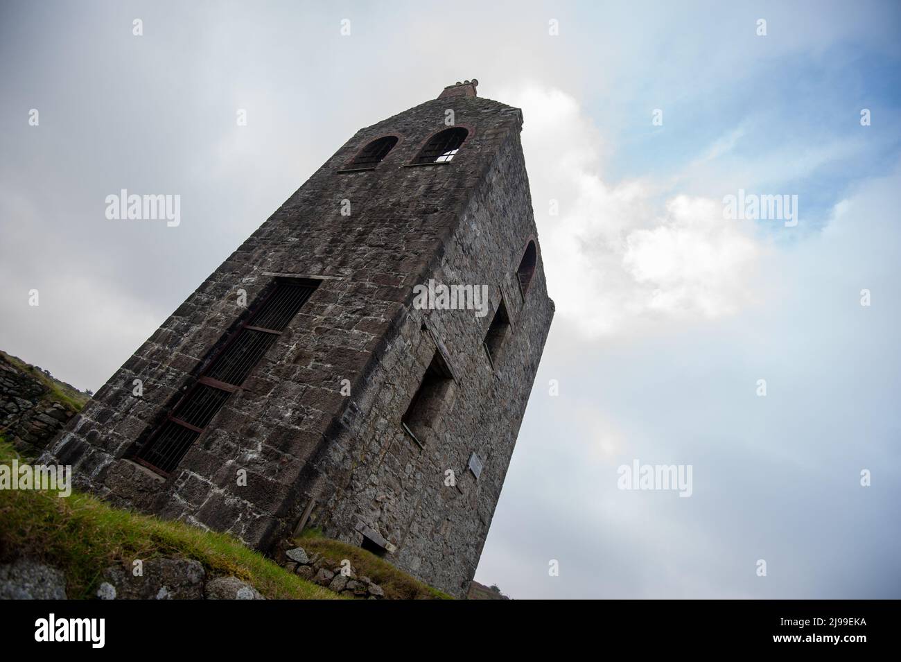 Zerstörtes Maschinenhaus bei Minions, Bodmin Moor Stockfoto