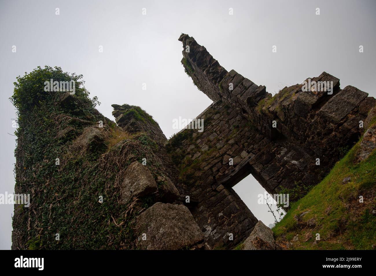 Cornish Zinn Minen Stockfoto