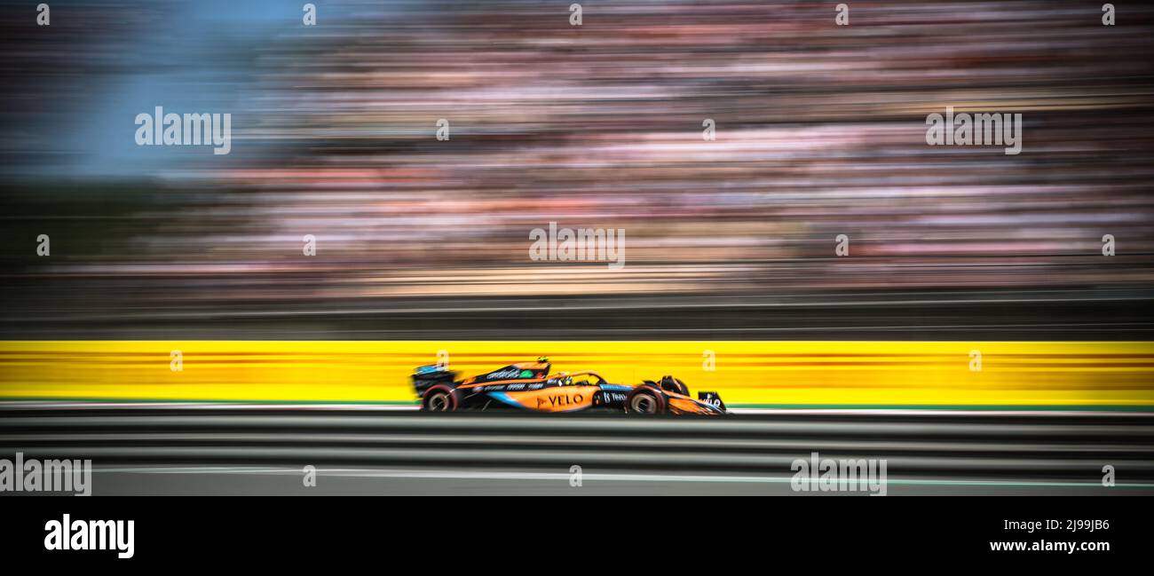 Barcelona, Spanien. 21.. Mai 2022: LANDO NORRIS (GBR) vom Team McLaren fährt im Qualifying des spanischen GP auf dem Circuit de Catalunya mit seinen MCL36. Punkten Kredit: Matthias Oesterle/Alamy Live News Stockfoto